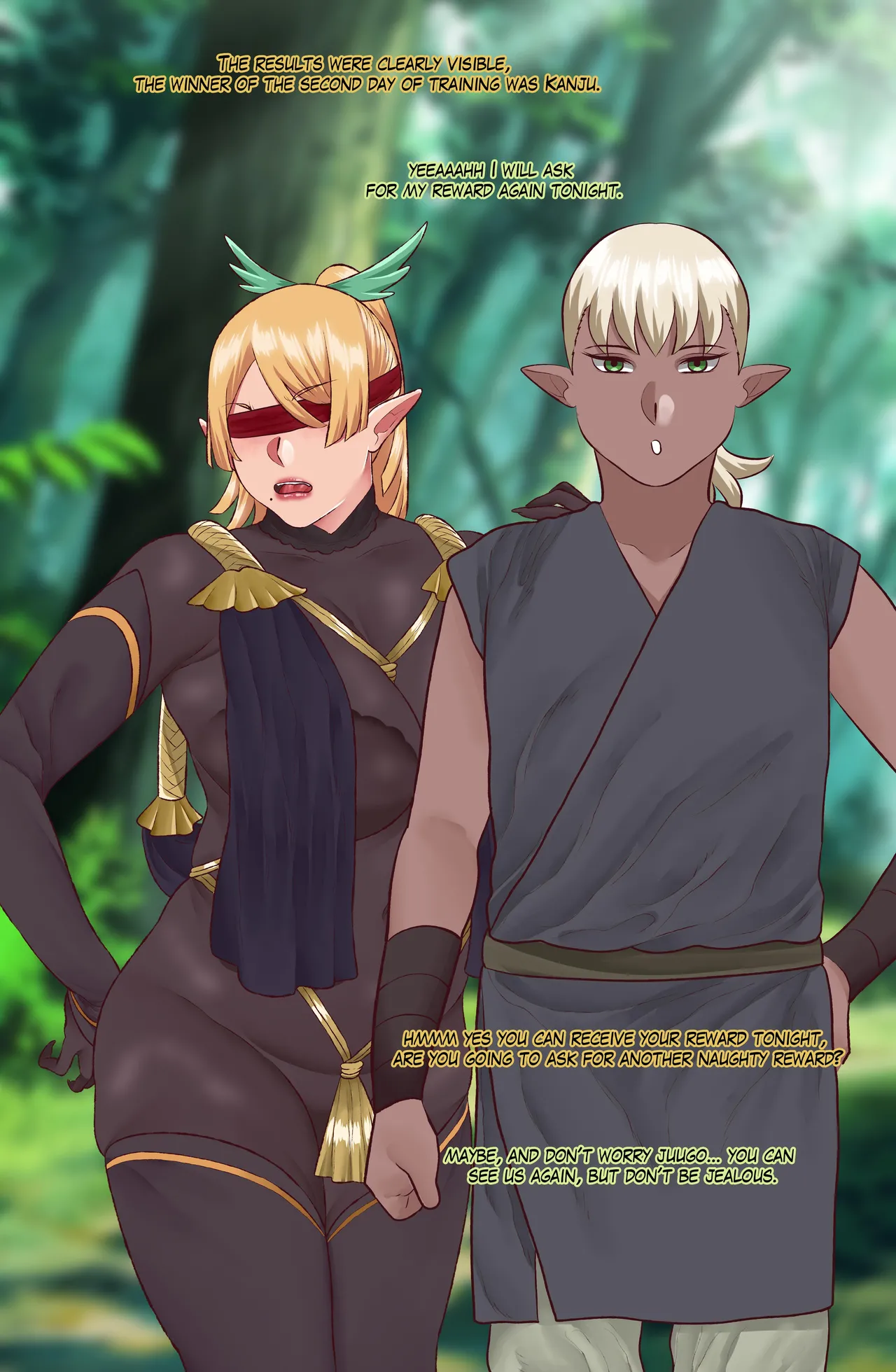 Onegai Elf Sensei page 37 original parody - beauty mark blindfold hentai manga - read online free