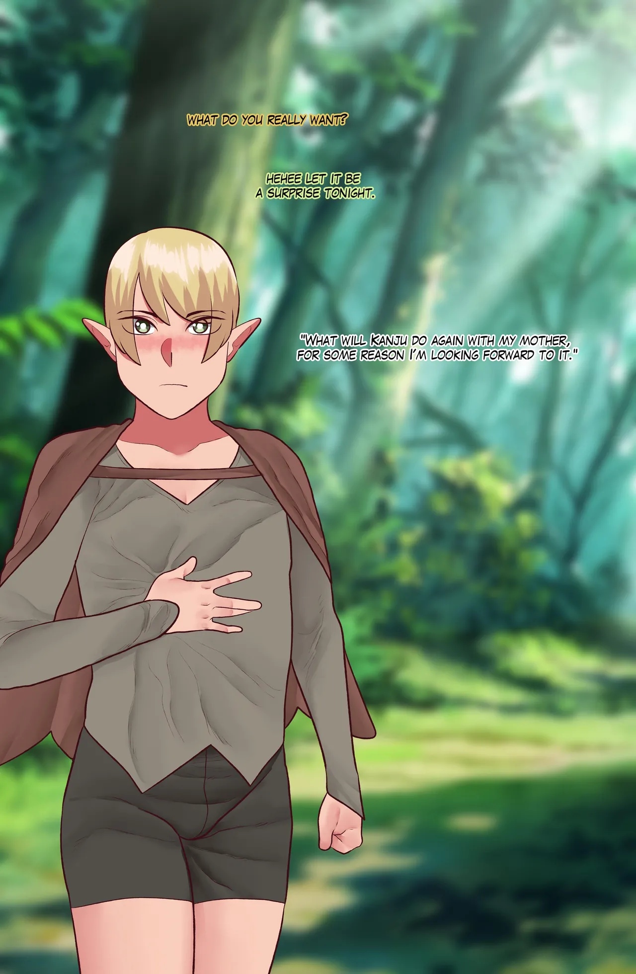 Onegai Elf Sensei page 38 original parody - beauty mark blindfold hentai manga - read online free