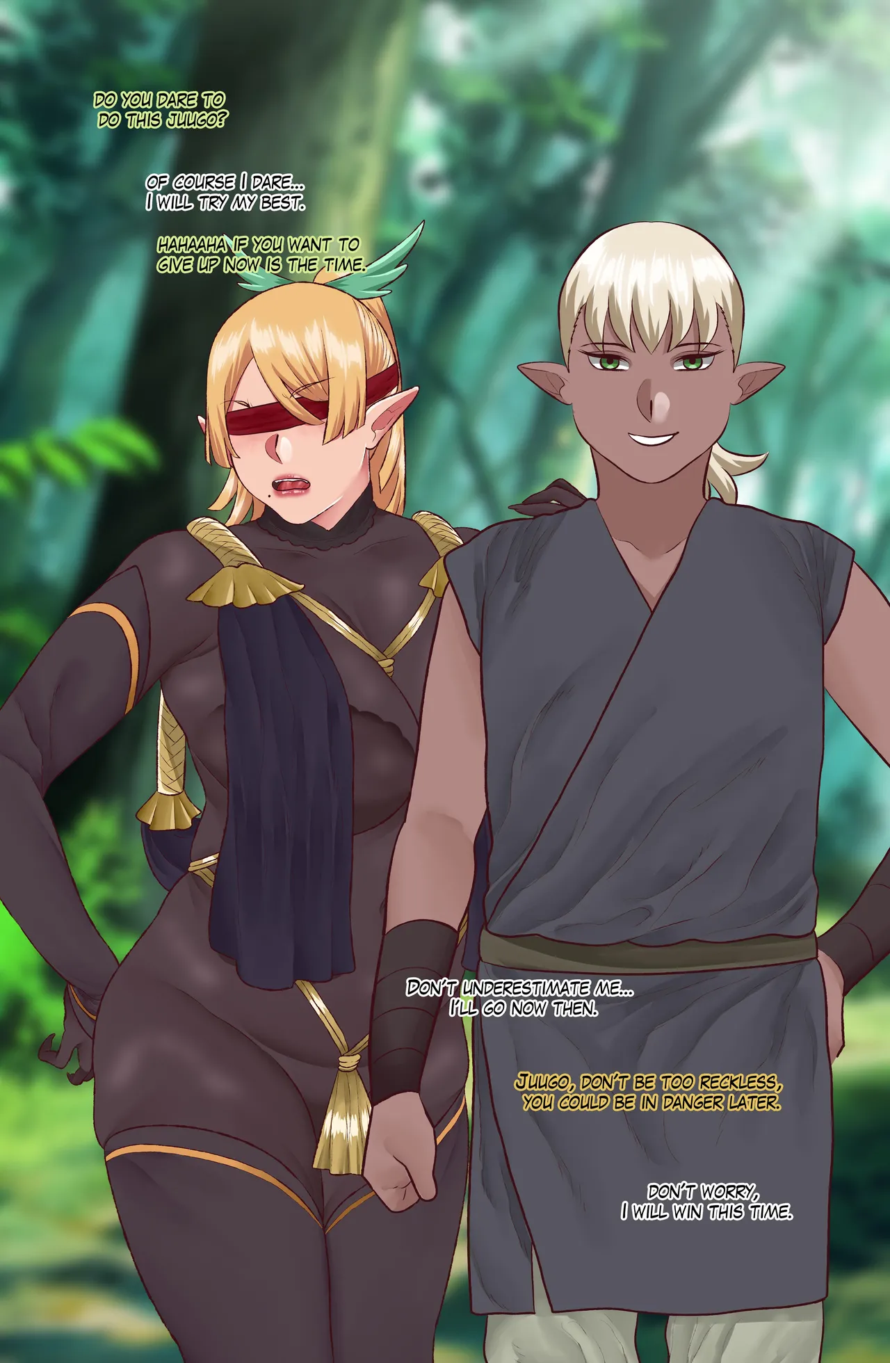 Onegai Elf Sensei page 54 original parody - beauty mark blindfold hentai manga - read online free