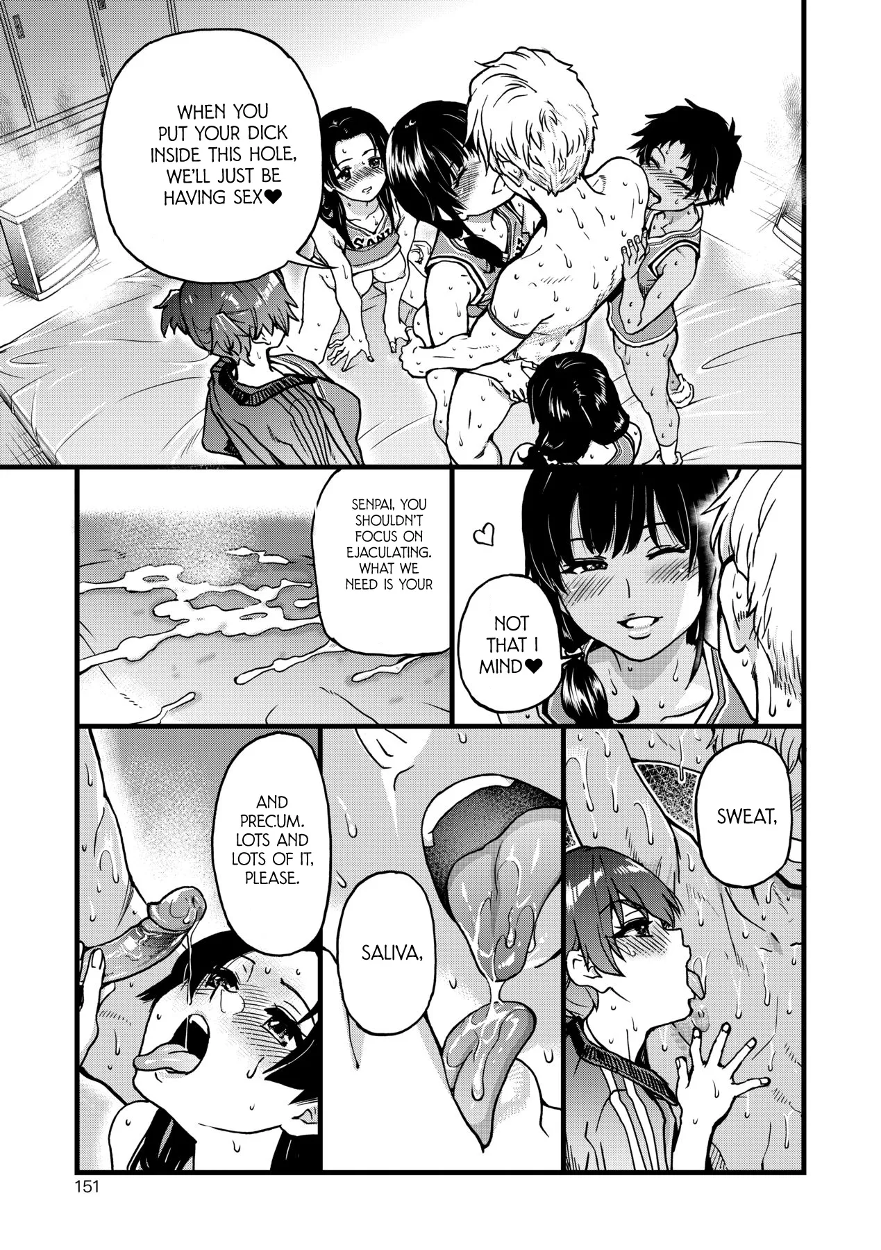 Boku no Seieki de Honpuku Kaiyu!! page 150 - sweating kissing hentai manga - read online free