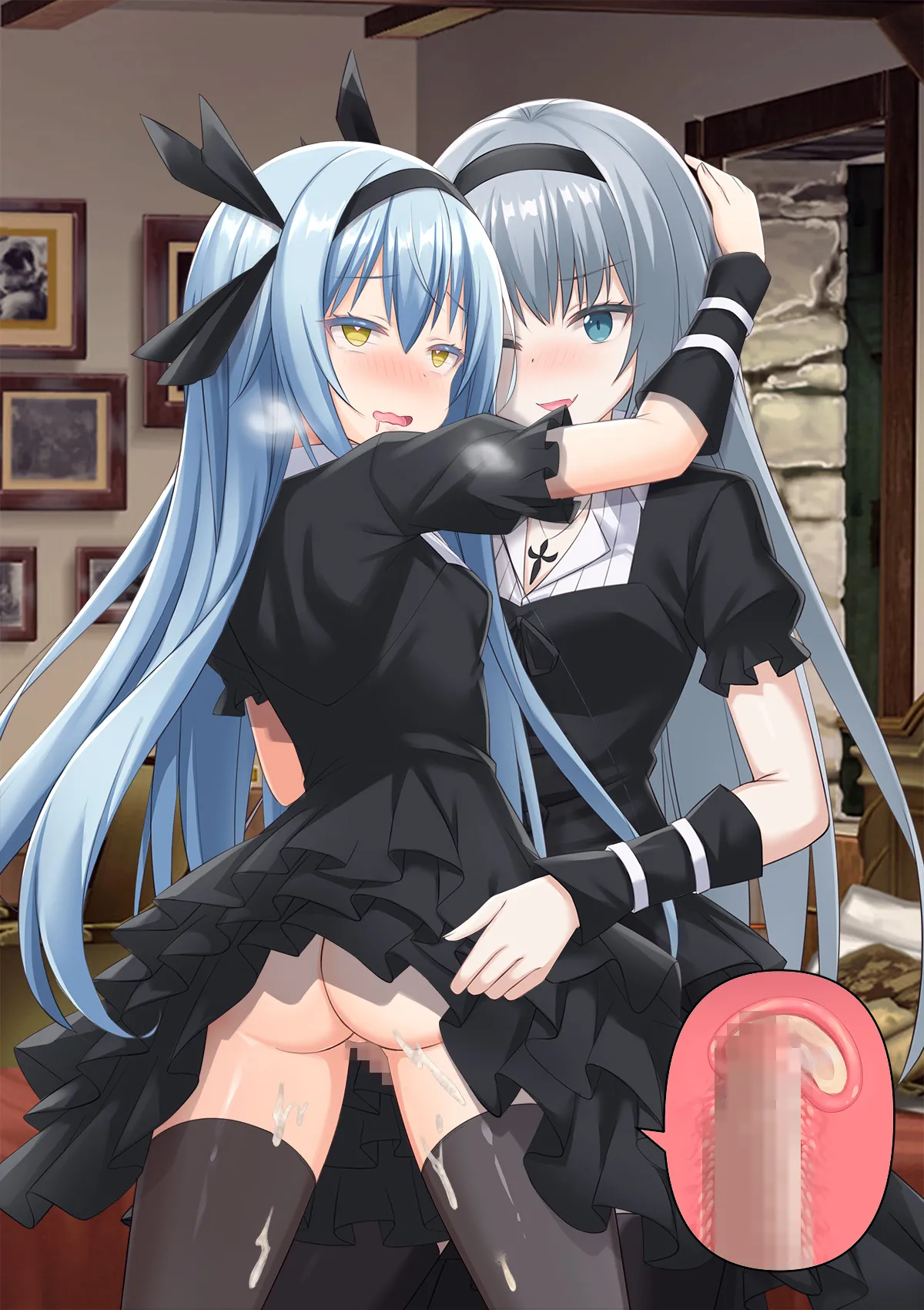 Bishoujo Body de GothLoli Maou ni Les Choukyou Sare Mesu Ochita Ken page 239 featuring rimuru tempest tensei shitara slime datta ken parody - mosaic censorship pantyhose hentai manga - read online free