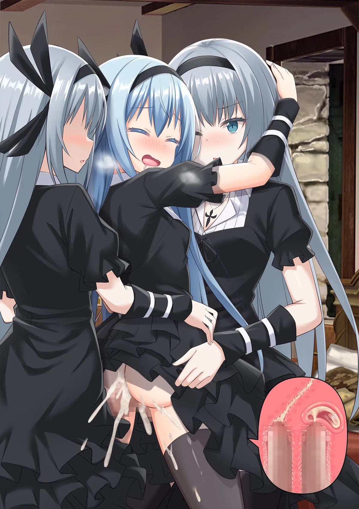 Bishoujo Body de GothLoli Maou ni Les Choukyou Sare Mesu Ochita Ken page 242 featuring rimuru tempest tensei shitara slime datta ken parody - mosaic censorship pantyhose hentai manga - read online free