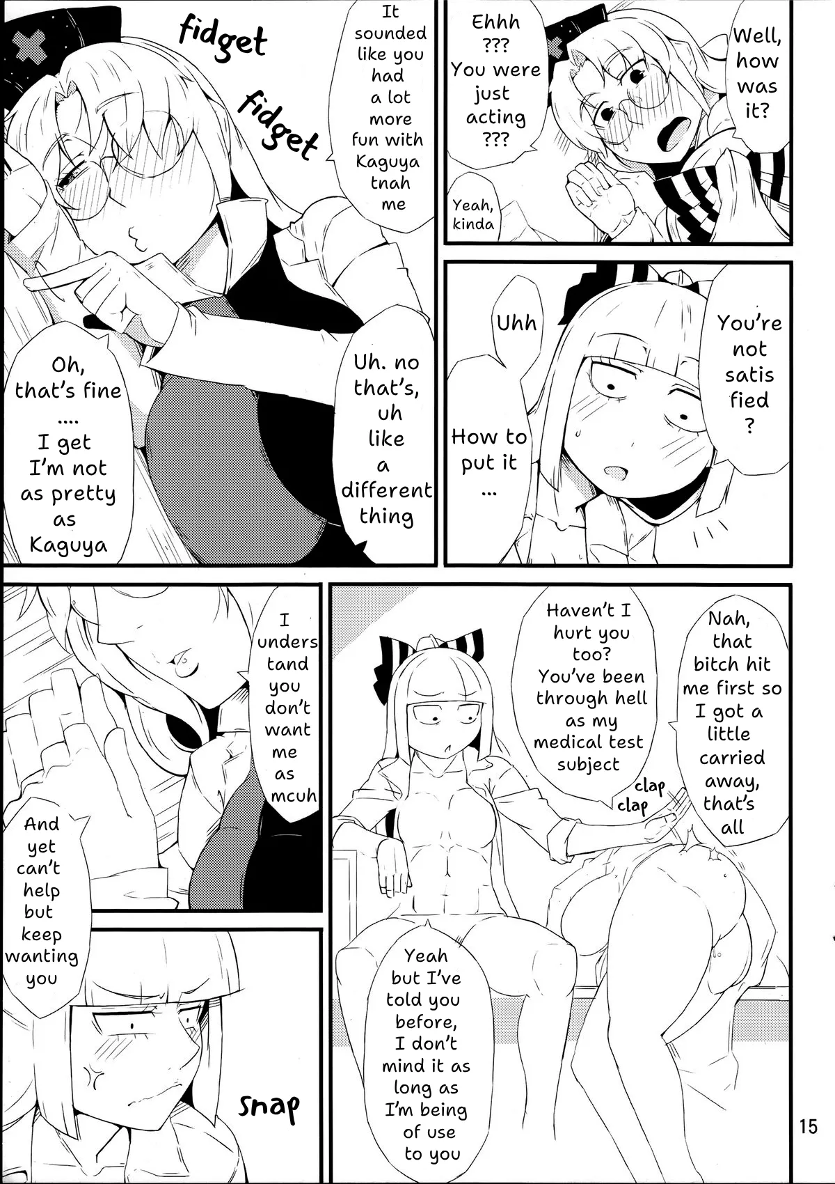 Kinjite | FORBIDDEN MOVE page 14 featuring fujiwara no mokou touhou project parody - nakadashi glasses hentai manga - read online free