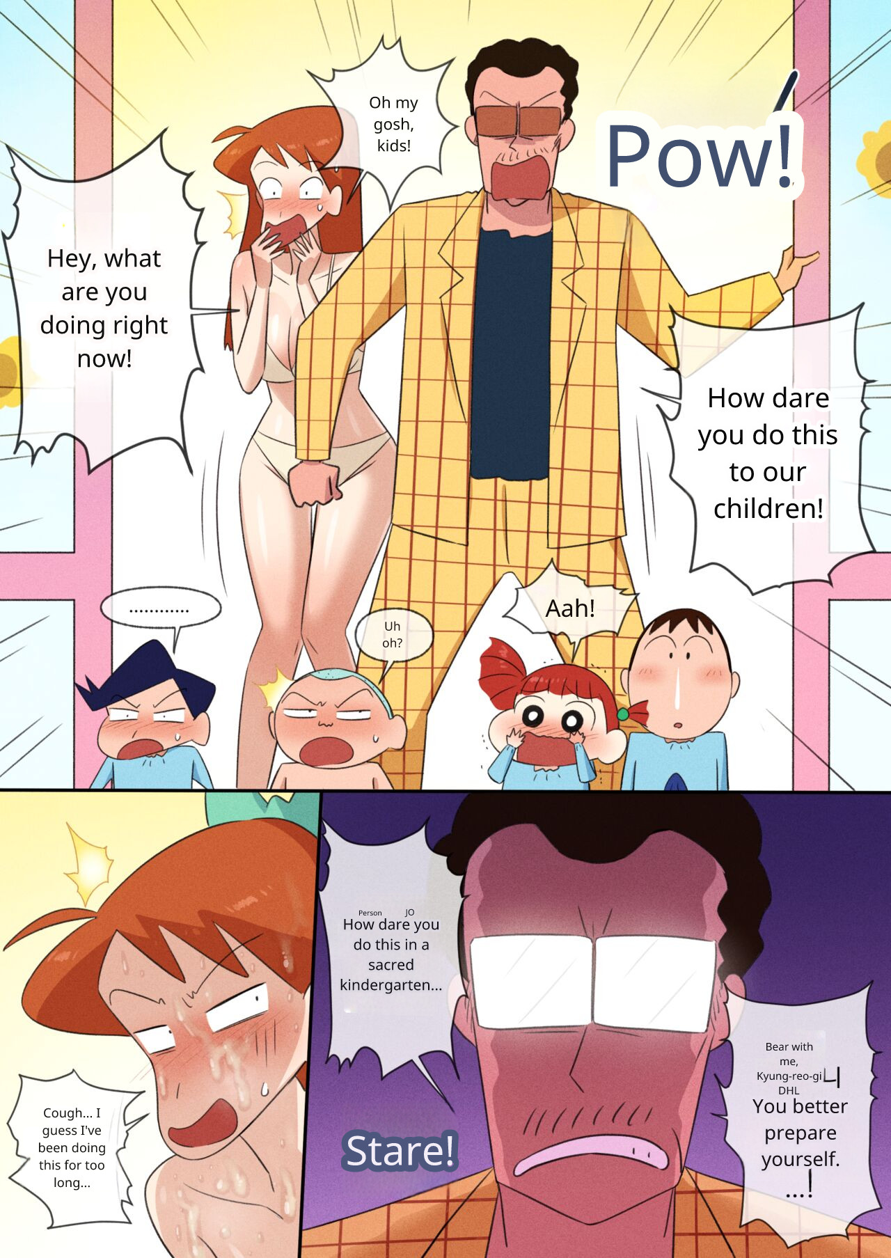 Teacher Chae Seong-ah teaches sex education page 12 featuring shinnosuke nohara crayon shin-chan parody - teacher rough translation hentai manga - read online free