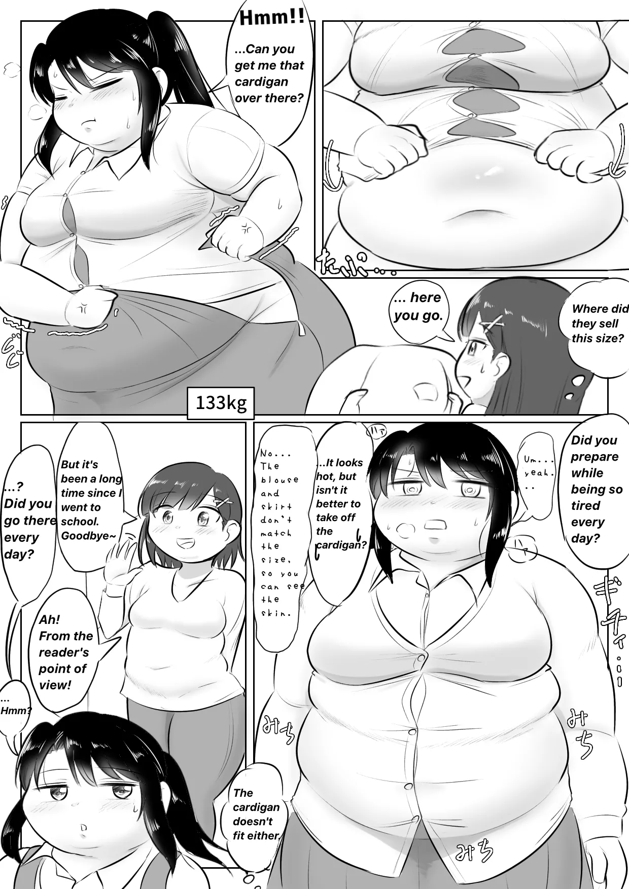Longing for softness page 39 original parody - bbw weight gain hentai manga - read online free