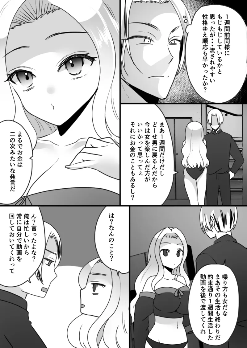 Dining bar TS If you spend a week to be a female and get a million yen page 22 original parody - sweating big breasts hentai manga - read online free