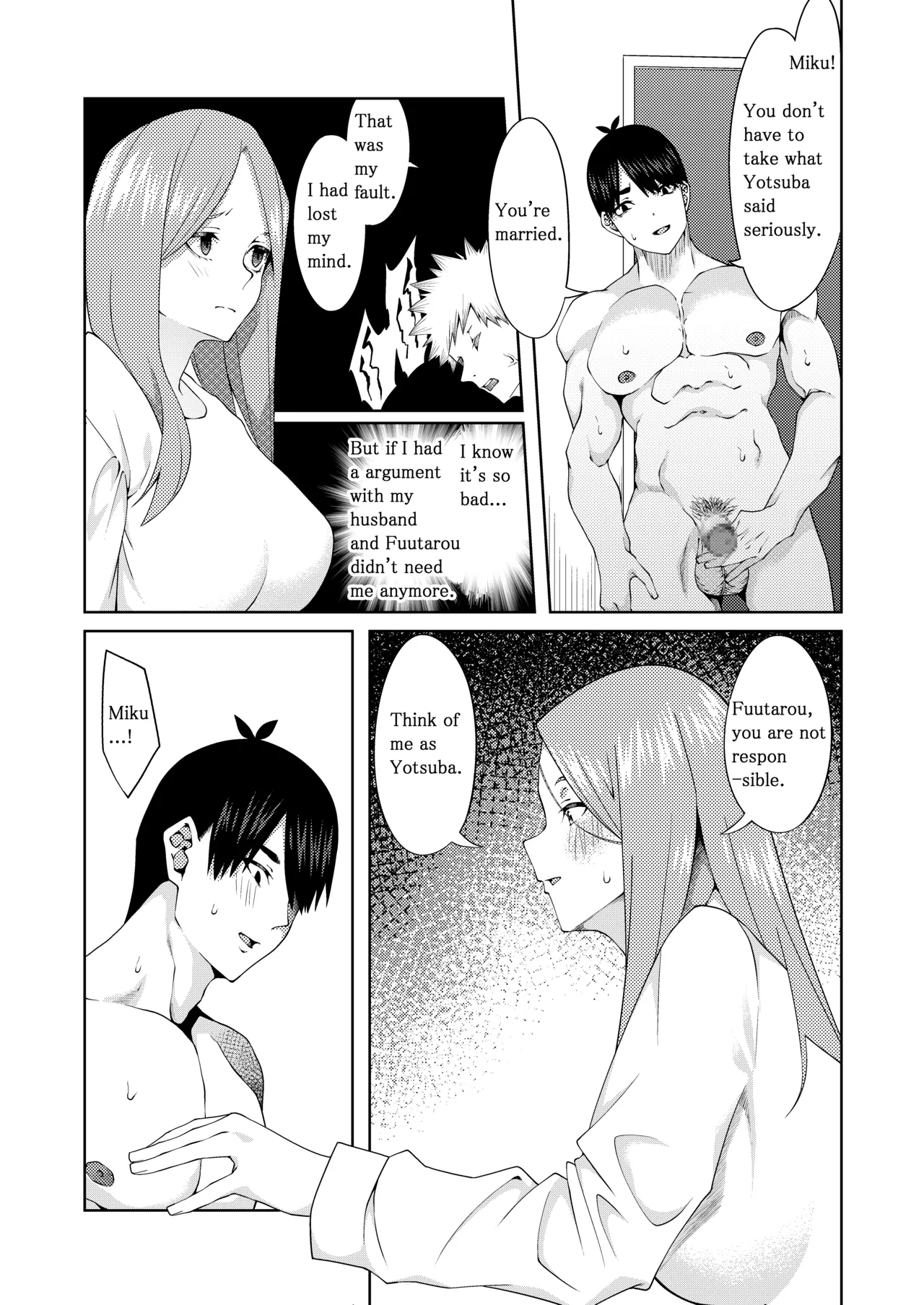 The Married Quintuplets page 151 featuring fuutarou uesugi gotoubun no hanayome parody - big breasts mosaic censorship hentai manga - read online free