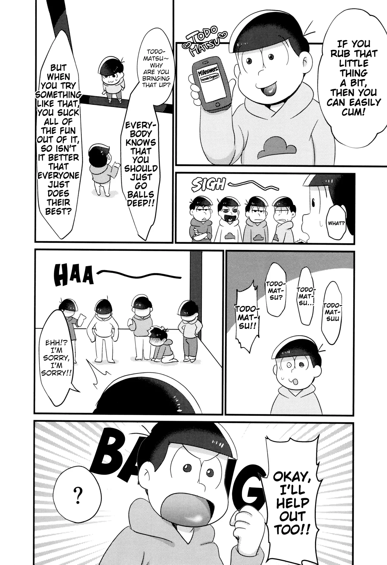Jar page 13 featuring choromatsu matsuno osomatsu-san parody - twins group hentai manga - read online free