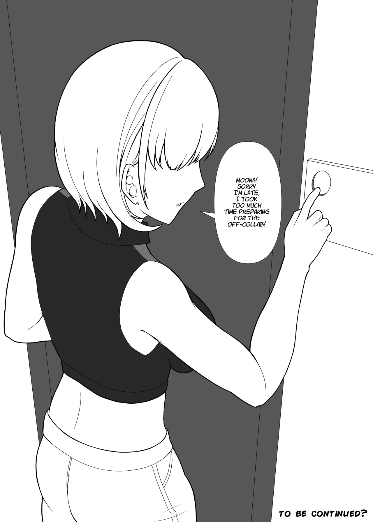 Day Off With A VTuber page 38 featuring moona hoshinova hololive parody - sole female sole male hentai manga - read online free