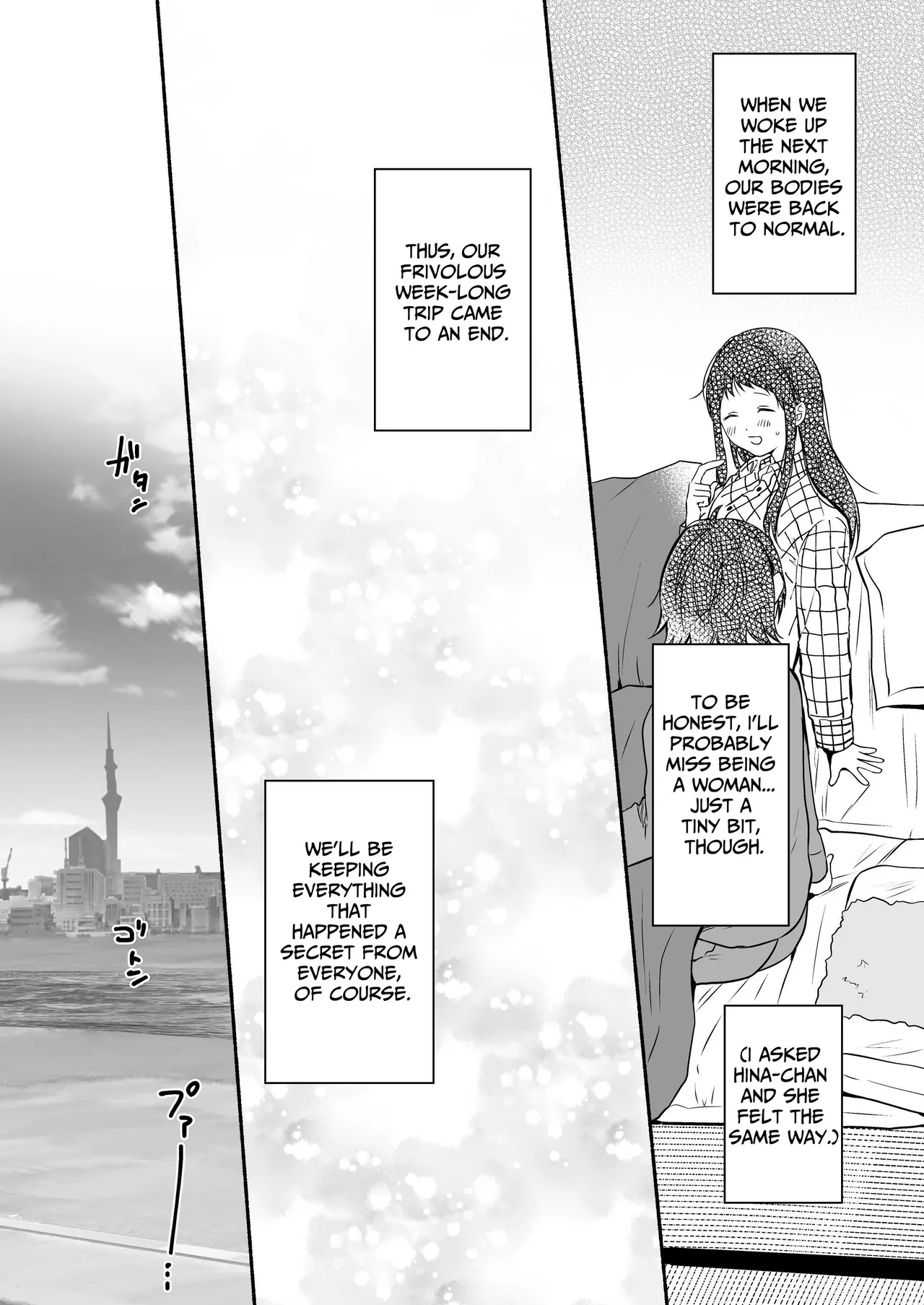 Seiki Gyakuten Kanojo ni Dakareru Nanokakan | Genital Swap page 47 original parody - sole male nakadashi hentai manga - read online free