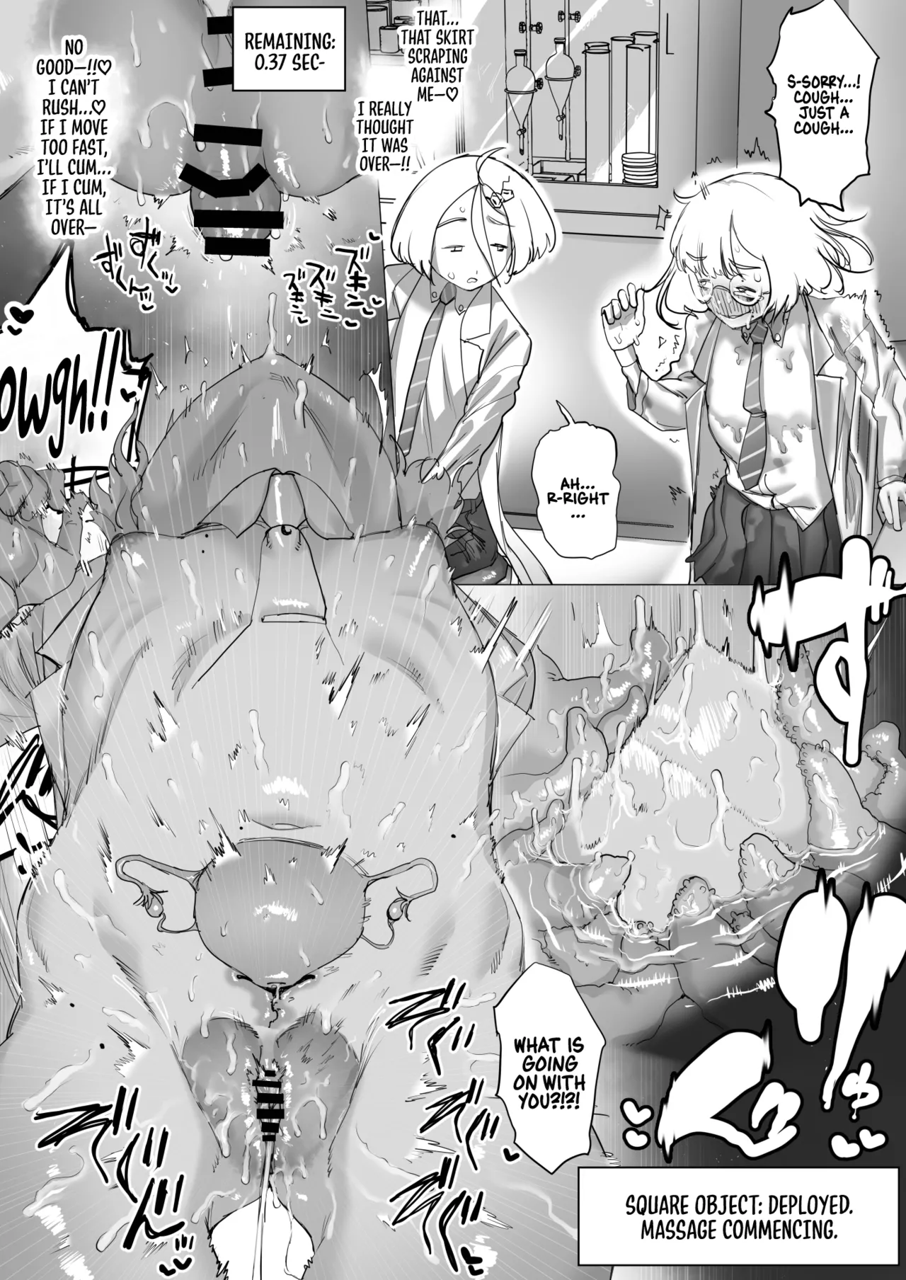 Tensai Kagakusha Kiri Bousou | Runaway Clit of the Genius Scientist page 40 original parody - squirting glasses hentai manga - read online free