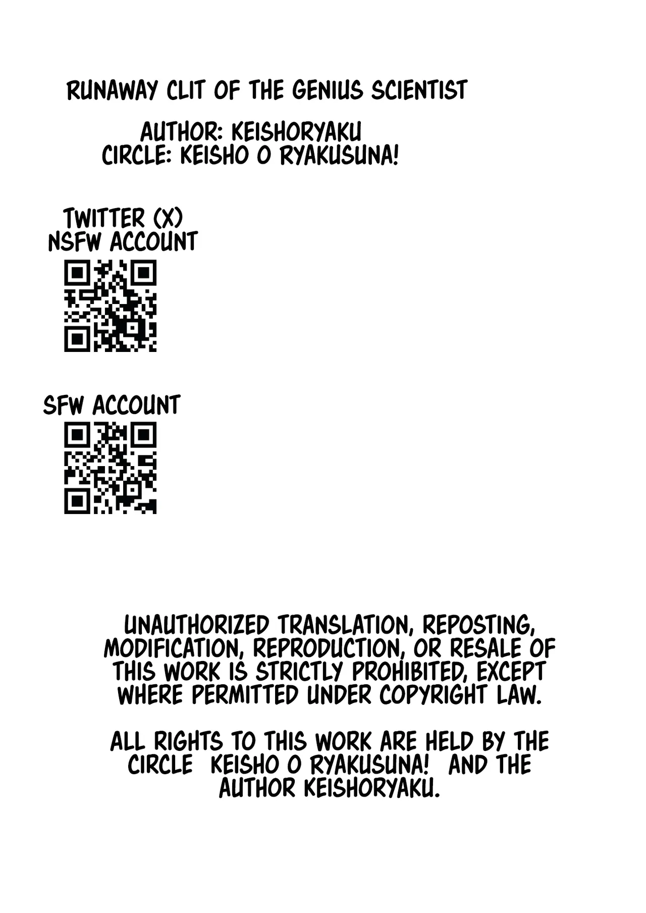 Tensai Kagakusha Kiri Bousou | Runaway Clit of the Genius Scientist page 80 original parody - sole female multiple orgasms hentai manga - read online free