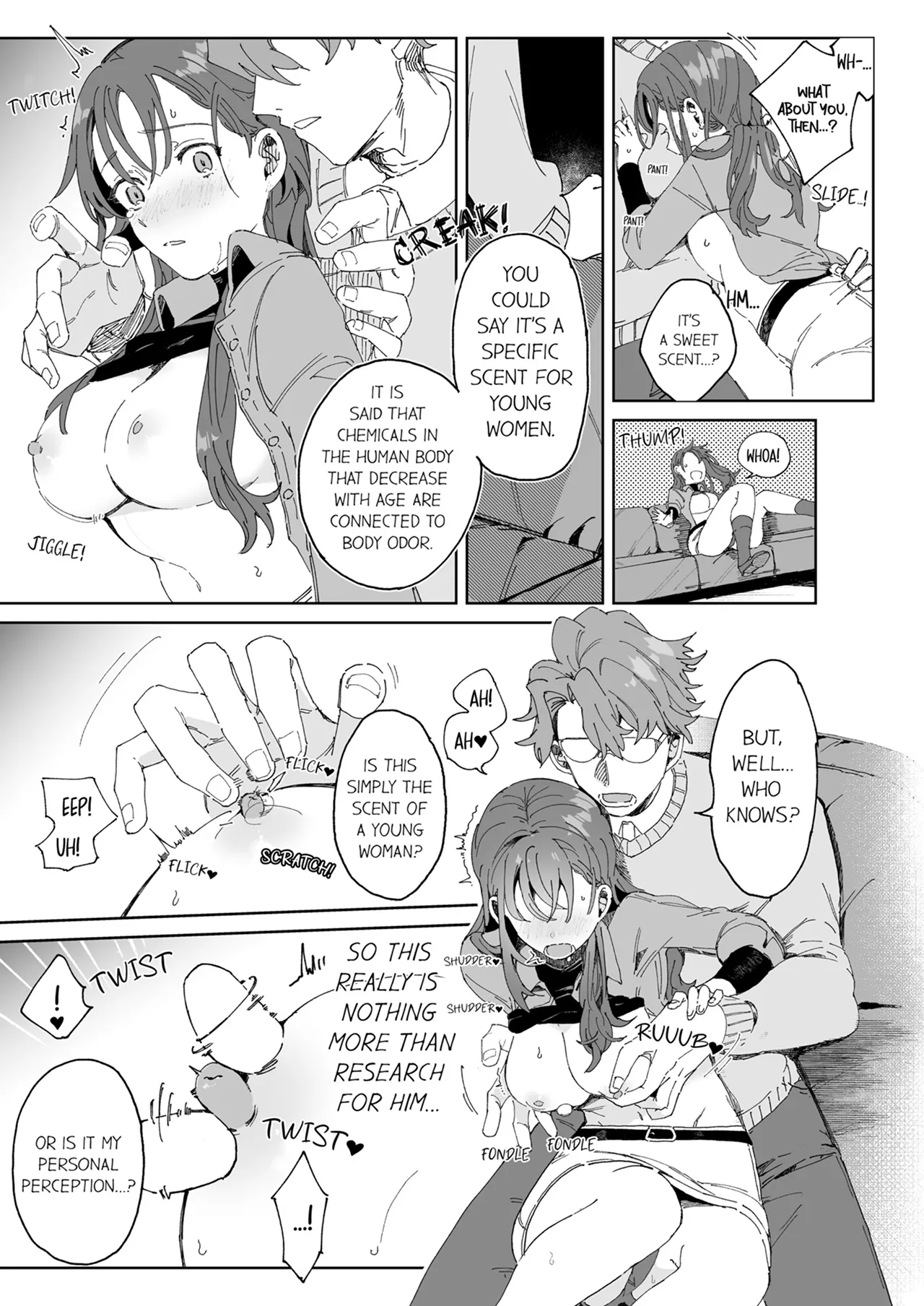 [Otsui Mikage (Otomeshi Mikage)] Kenkyuu Naiyou wa Seikan Kaihatsu!? ~Wata-chan wa Kyouju no H na Jikkendai~ | Researching Sexual Development!? -Wata Becomes Her Professor's Test Subject for Sex- Chapter 1-7 [English] page 14 - full censorship pantyhose hentai manga - read online free