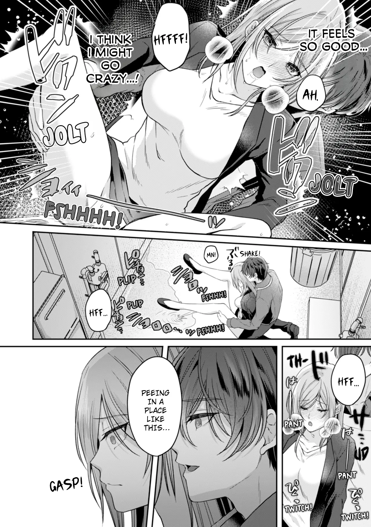 Manin Densha de Shikkin Sunzen!? Chikan Danshi no Ijiwaru na Yubi de Ikasare Tsuzuketa OL | Almost Pissing on a Crowded Train?! #1-10 page 114 - full censorship big breasts hentai manga - read online free