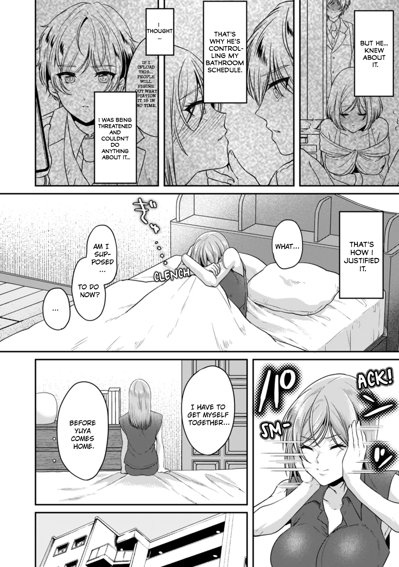 Manin Densha de Shikkin Sunzen!? Chikan Danshi no Ijiwaru na Yubi de Ikasare Tsuzuketa OL | Almost Pissing on a Crowded Train?! #1-10 page 211 - big breasts chastity belt hentai manga - read online free