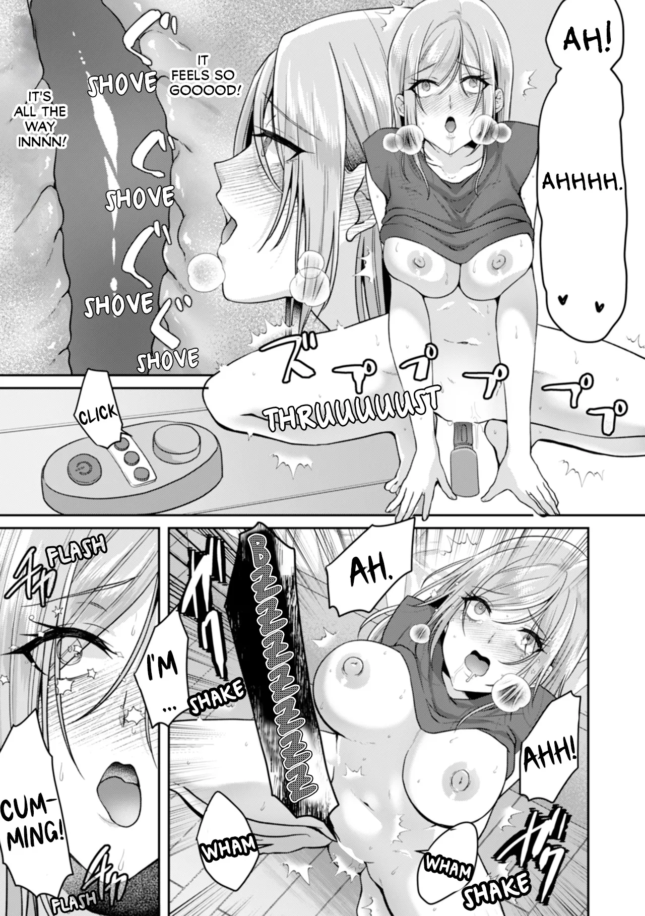 Manin Densha de Shikkin Sunzen!? Chikan Danshi no Ijiwaru na Yubi de Ikasare Tsuzuketa OL | Almost Pissing on a Crowded Train?! #1-10 page 221 - big breasts chastity belt hentai manga - read online free