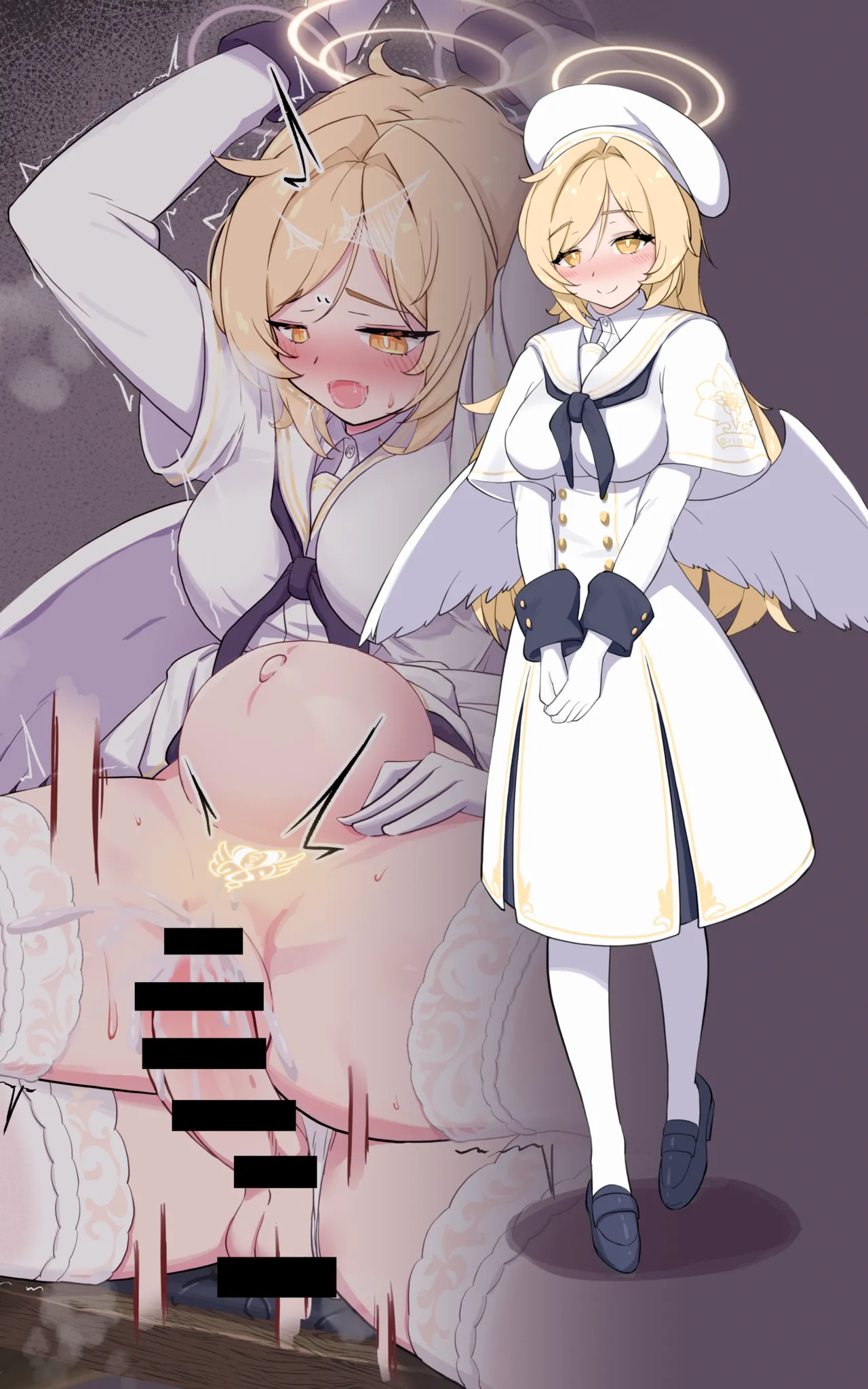 sensei tsf page 36 blue archive parody - impregnation schoolgirl uniform hentai manga - read online free