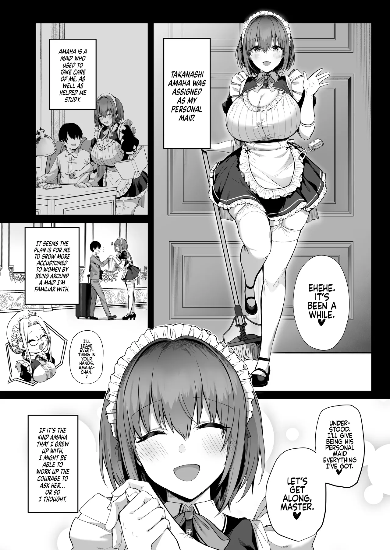 [Flock Blue (Blue_Gk)] Love Maid -Yasashikute Amaama na Kyonyuu Ero Maid San to SEX Shimakuru Ohanashi- | Love Maid - A Story about having lots of Sex with a Sweet, Super-loving Big-breasted Sexy Maid  [English] [Coffedrug] [Digital] - Page 10
