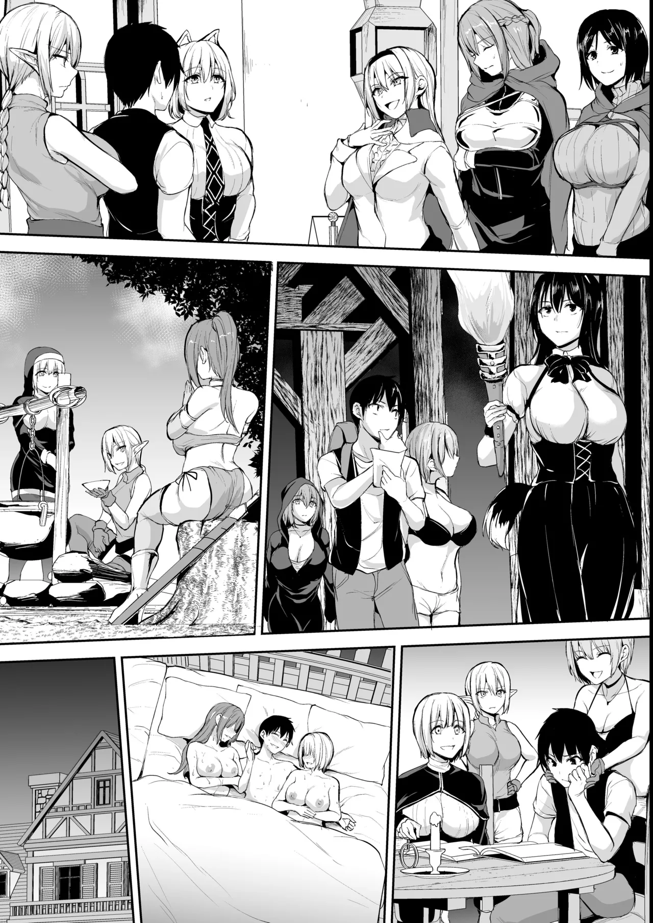 異世界ハーレム物語1-9.5 page 500 original parody - elf milf hentai manga - read online free