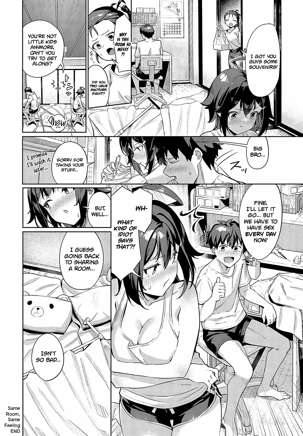 Onaji Heya, Onaji Kimochi | Same Room, Same Feeling page 26 - sweating full censorship hentai manga - read online free