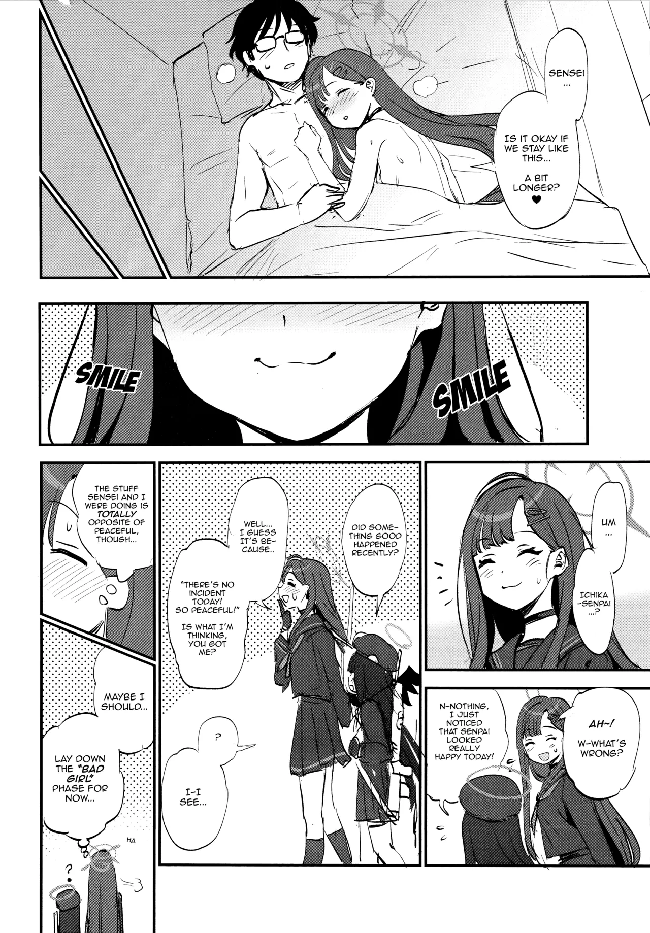 Sensei, Chotto Iissuka? | Sensei, Got a sec~? page 21 featuring sensei blue archive parody - sole female sole male hentai manga - read online free