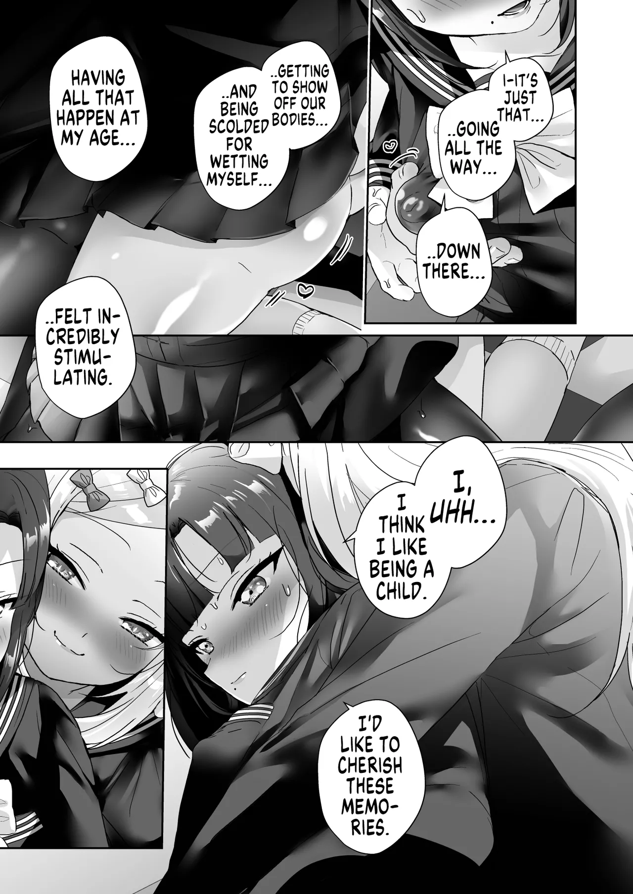 [Koko de Chikubi o Hitotsumami (Juurouta)] Shoujo Ochi -Ron-chan to Hajimete Course- | Falling for Being a Girl: My First Session With Lon-chan [English] [GTF] [Digital] page 24 original parody - females only schoolgirl uniform hentai manga - read online free