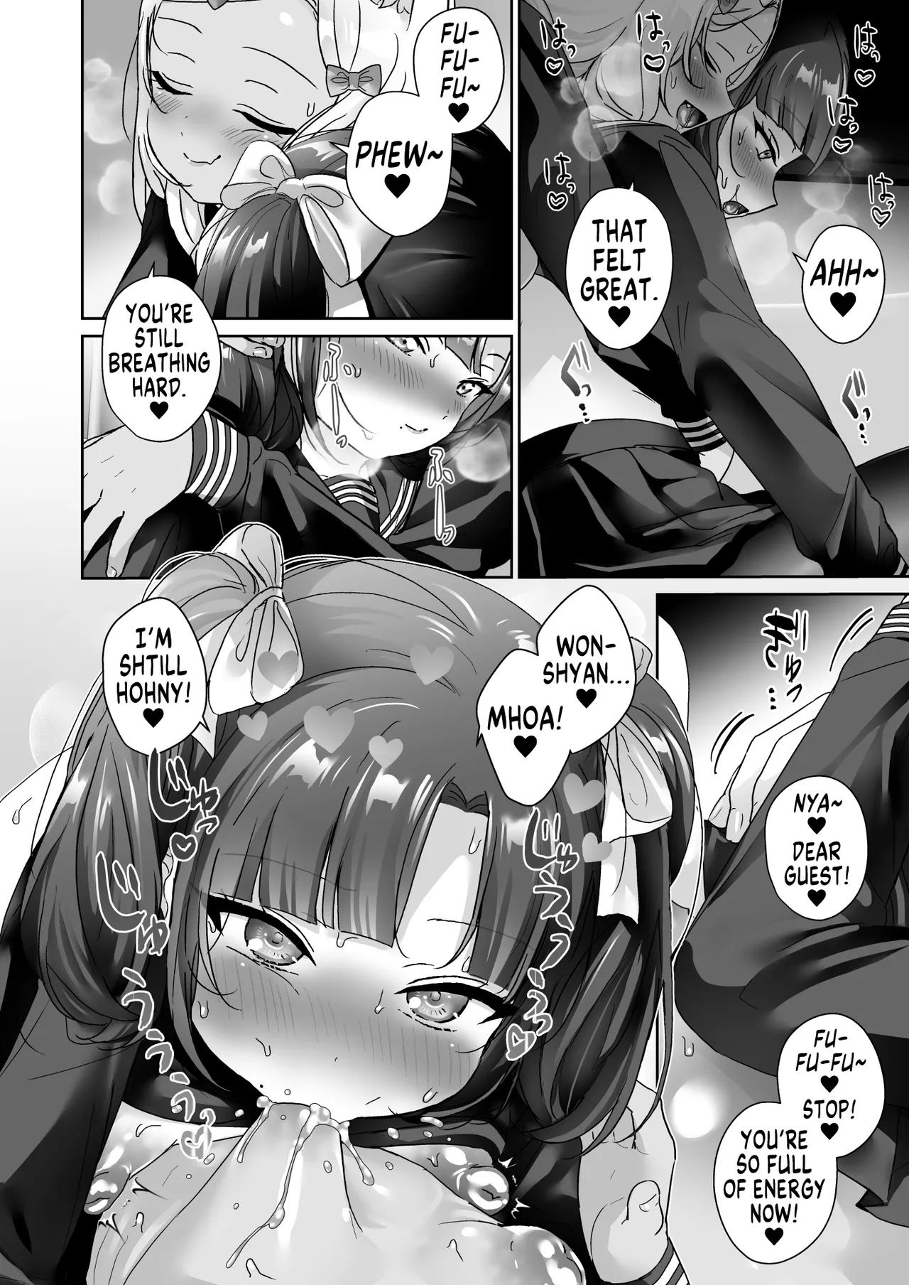 [Koko de Chikubi o Hitotsumami (Juurouta)] Shoujo Ochi -Ron-chan to Hajimete Course- | Falling for Being a Girl: My First Session With Lon-chan [English] [GTF] [Digital] page 49 original parody - females only schoolgirl uniform hentai manga - read online free