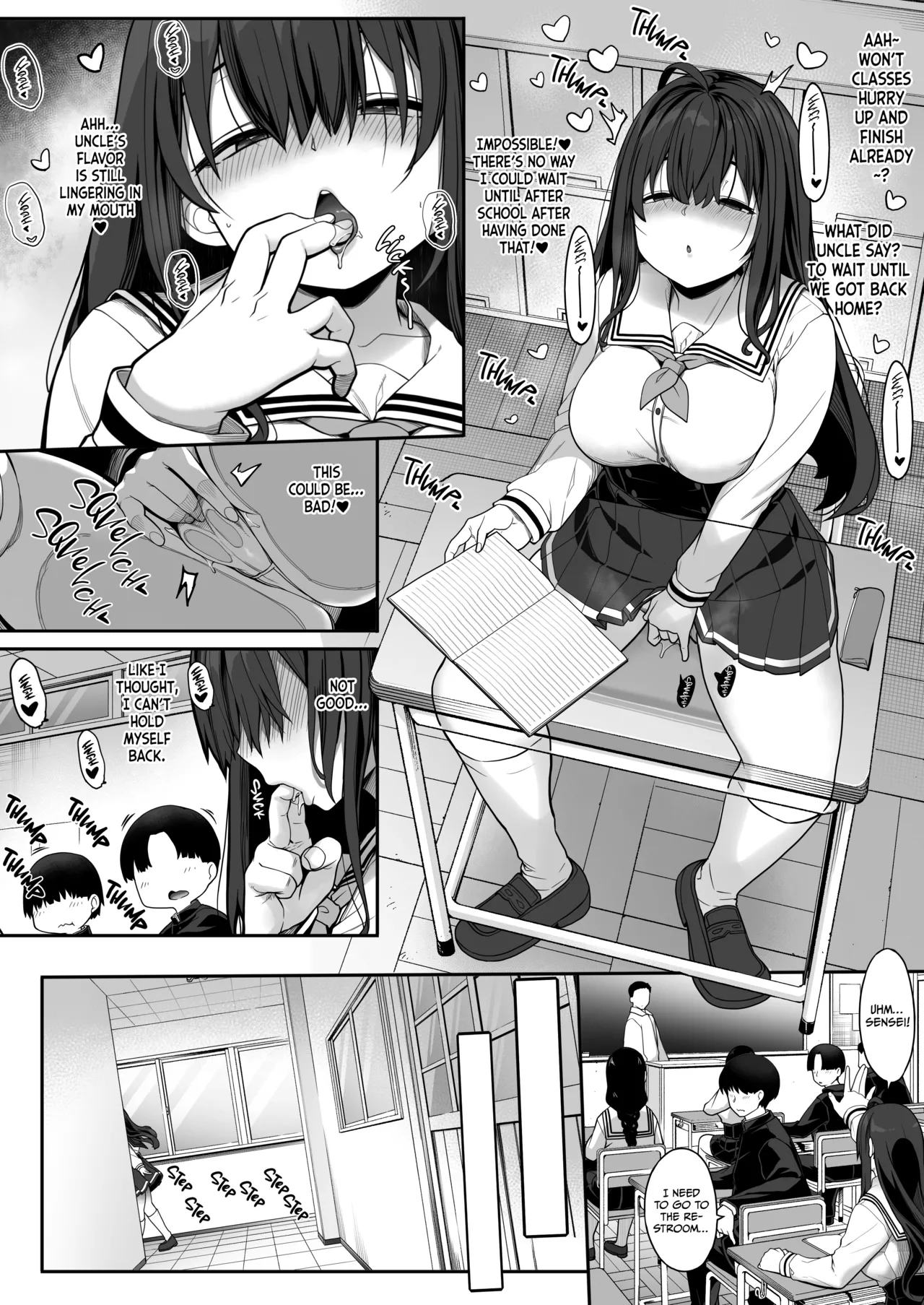 [Kirintei (Kirin Kakeru)] Tanetsuke Oji-san no Hikikomori Love Love Seikyouiku 2 Gakki ~Gakkou Hen~ | The Seed-Planting Old Man's Lovey-dovey Sexual Training of a Shut-in 2 [English] [Omega Scans] [Digital] page 12 original parody - sole female sole male hentai manga - read online free
