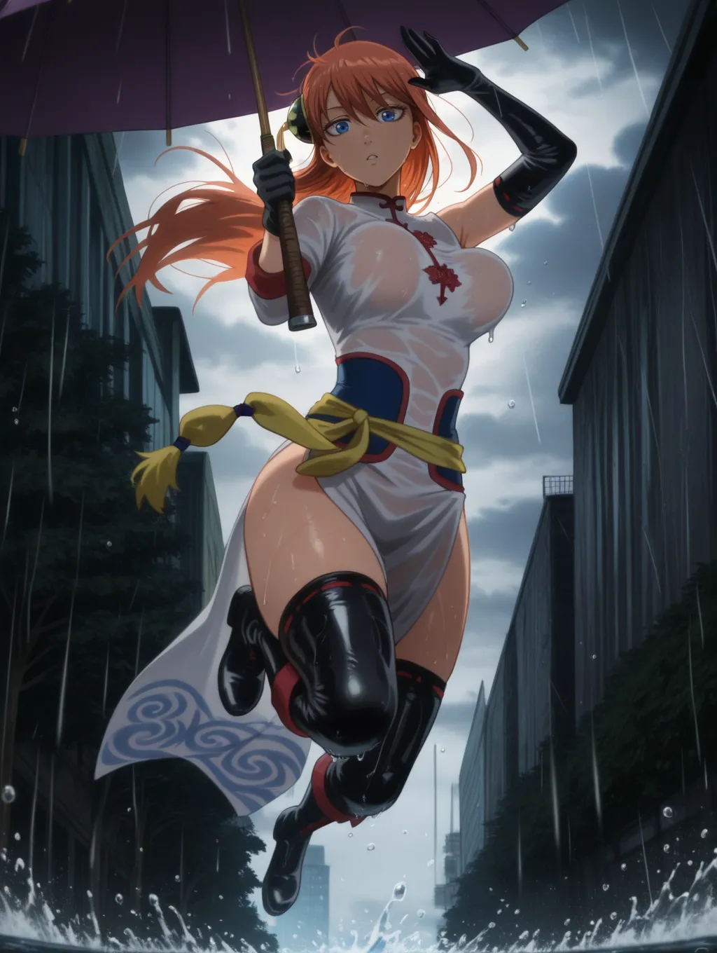 Kagura | Gintama 🌧️🌂 waifuinvoker ai generated page 63 gintama parody - big penis uncensored hentai manga - read online free