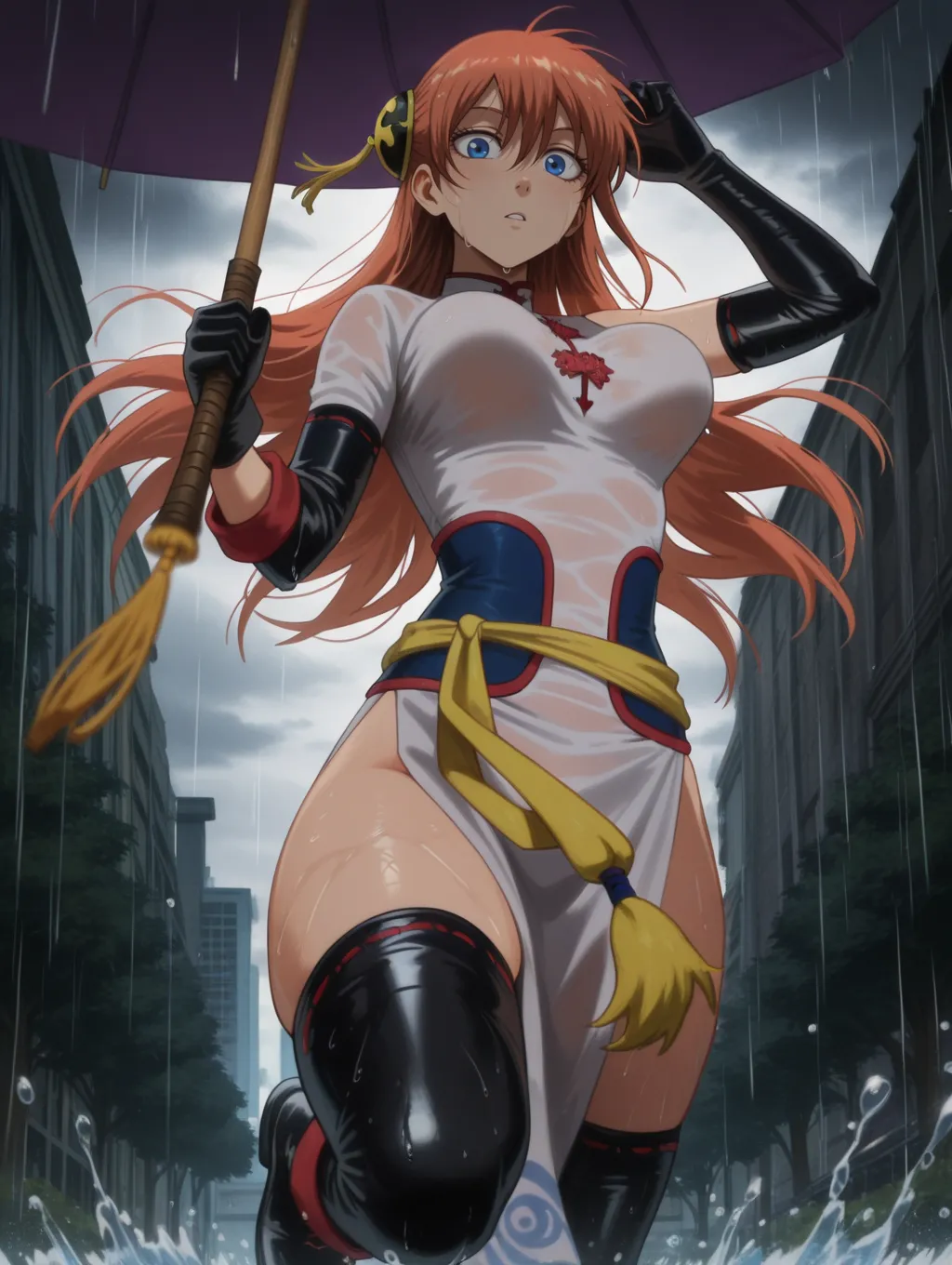 Kagura | Gintama 🌧️🌂 waifuinvoker ai generated page 66 gintama parody - big penis uncensored hentai manga - read online free