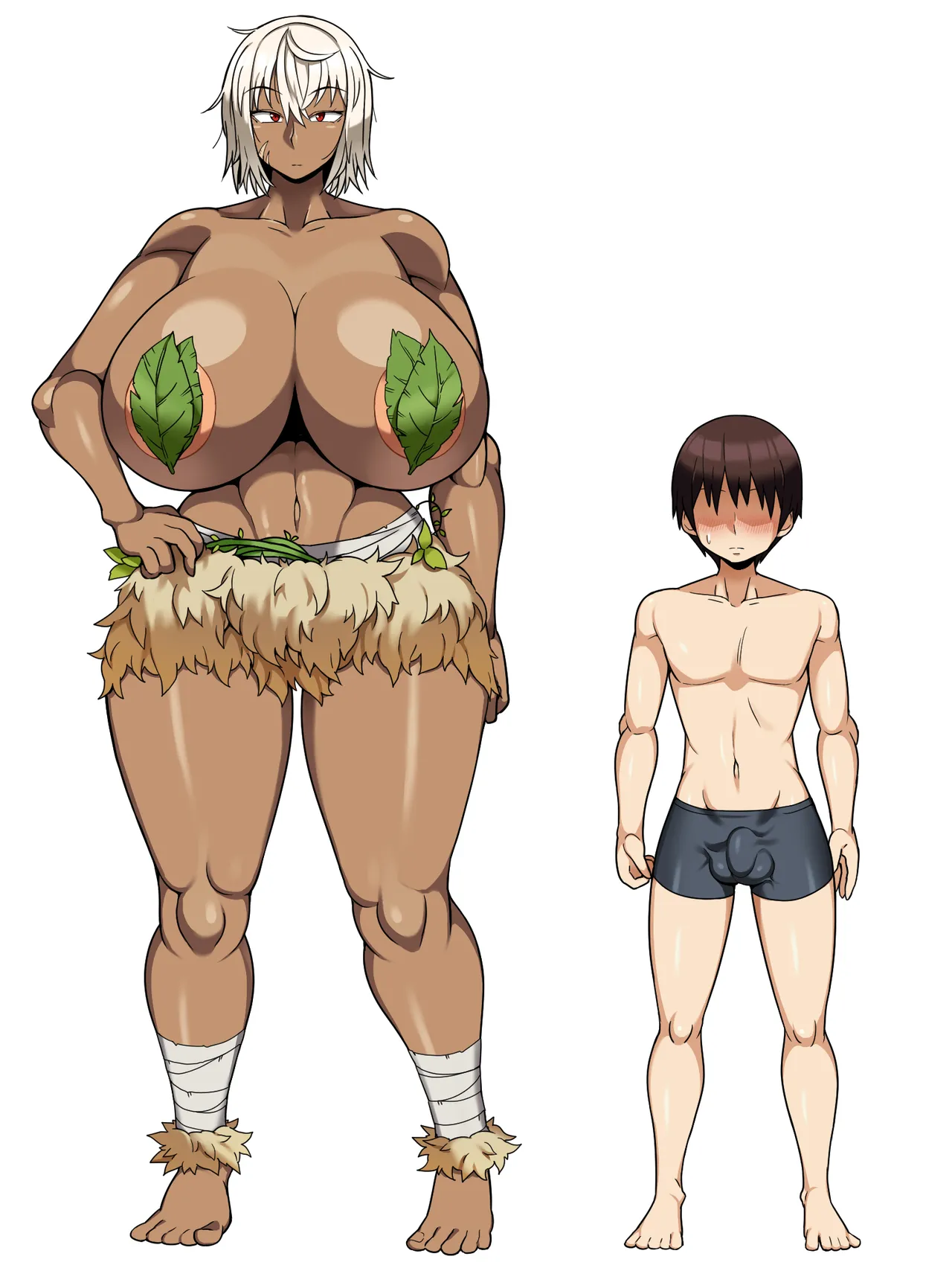 Mujintou de Dekashiri Muchimuchi Amazon-san to Asedaku SEX page 50 original parody - sole female sole male hentai manga - read online free