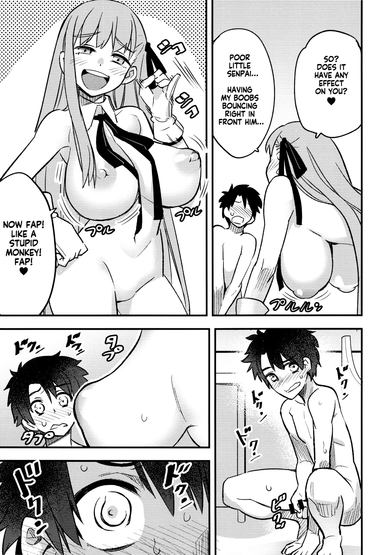 (C95) [774 House (774)] BB-chan ni Waraware Baka ni Sarenagara Shiko Shiko no Otetsudai o Sarete Saru Mitai ni Koshi Heko Heko shite Buzama Mudashasei Saserarechau Hon | The book where BB-Chan gave me humiliating fapping assistance and gets me to cum in the most pathetic way possible (Fate/Grand Order) [English] [KM_42] - Page 10