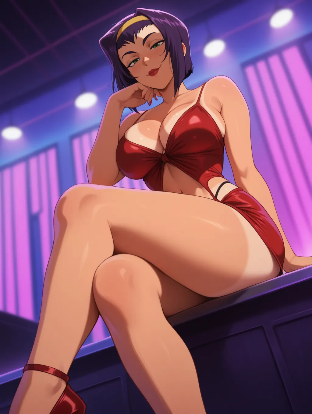 Faye Valentine | Cowboy Bebop 🍸🪩 waifuinvoker ai generated page 13 featuring faye valentine cowboy bebop parody - big penis uncensored hentai manga - read online free