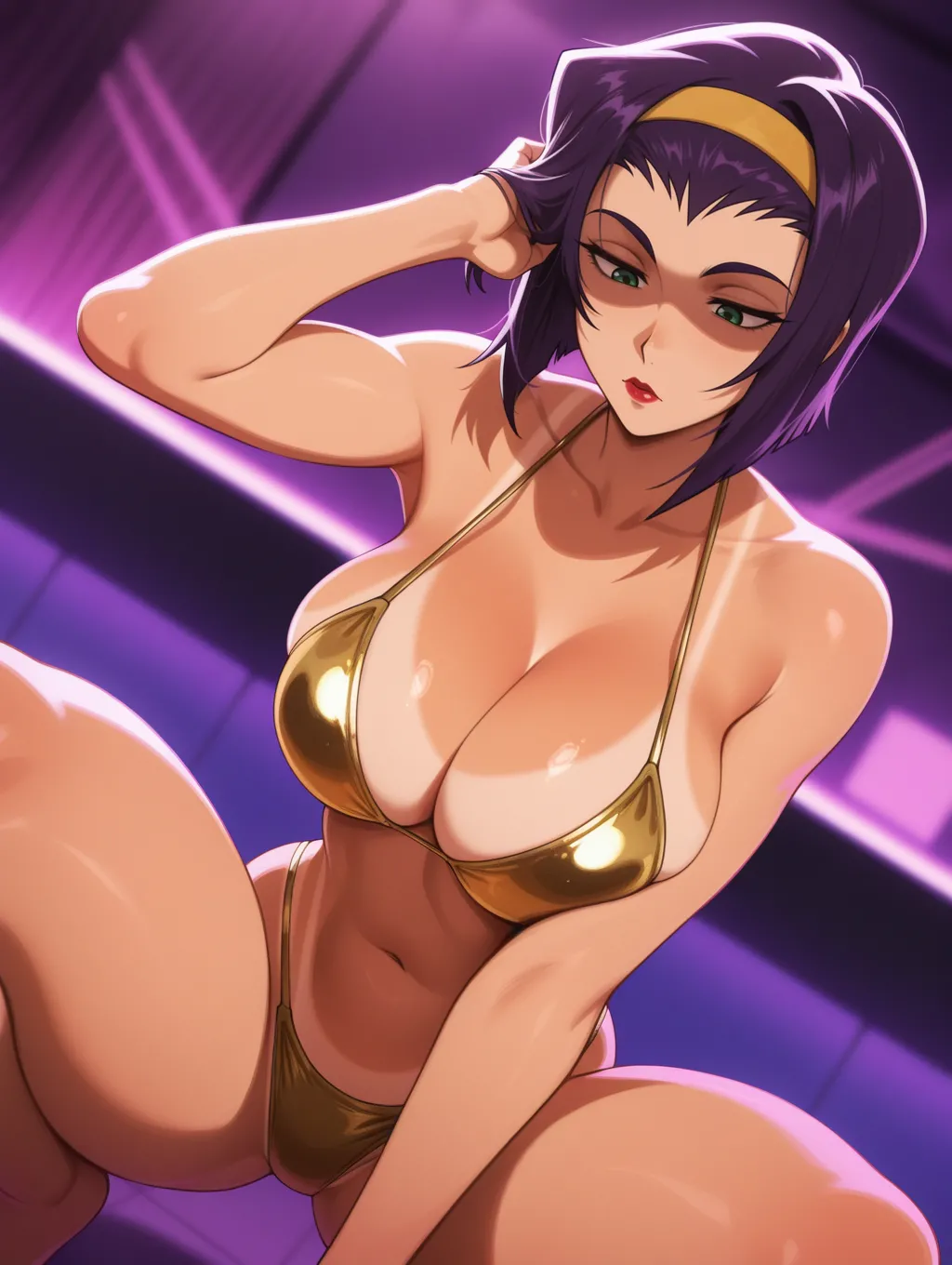Faye Valentine | Cowboy Bebop 🍸🪩 waifuinvoker ai generated page 14 featuring faye valentine cowboy bebop parody - big breasts uncensored hentai manga - read online free
