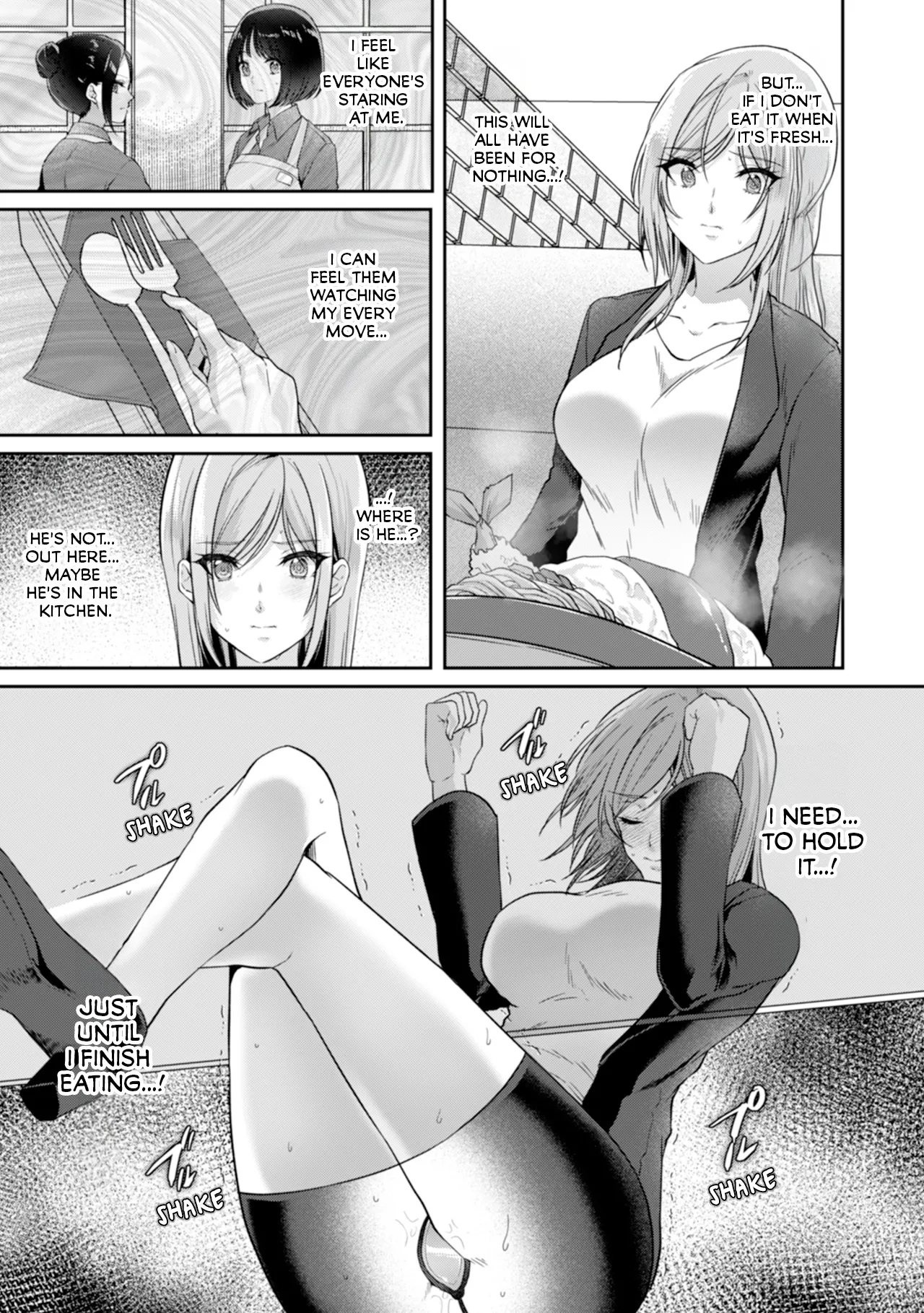 Manin Densha de Shikkin Sunzen!? Chikan Danshi no Ijiwaru na Yubi de Ikasare Tsuzuketa OL | Almost Pissing on a Crowded Train?! #1-16 page 100 - big breasts chastity belt hentai manga - read online free