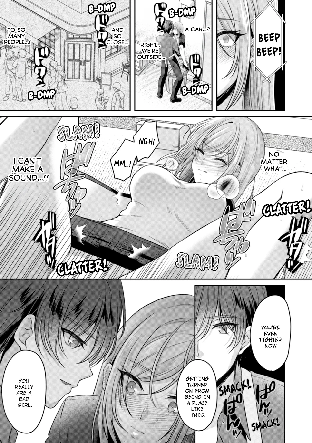 Manin Densha de Shikkin Sunzen!? Chikan Danshi no Ijiwaru na Yubi de Ikasare Tsuzuketa OL | Almost Pissing on a Crowded Train?! #1-16 page 121 - big breasts chastity belt hentai manga - read online free