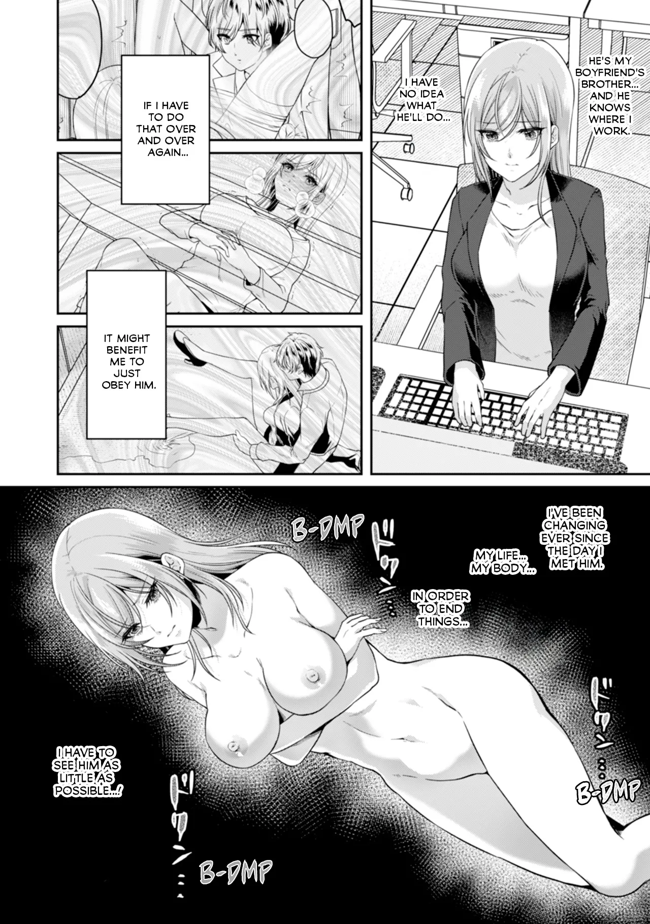 Manin Densha de Shikkin Sunzen!? Chikan Danshi no Ijiwaru na Yubi de Ikasare Tsuzuketa OL | Almost Pissing on a Crowded Train?! #1-16 page 128 - big breasts chastity belt hentai manga - read online free