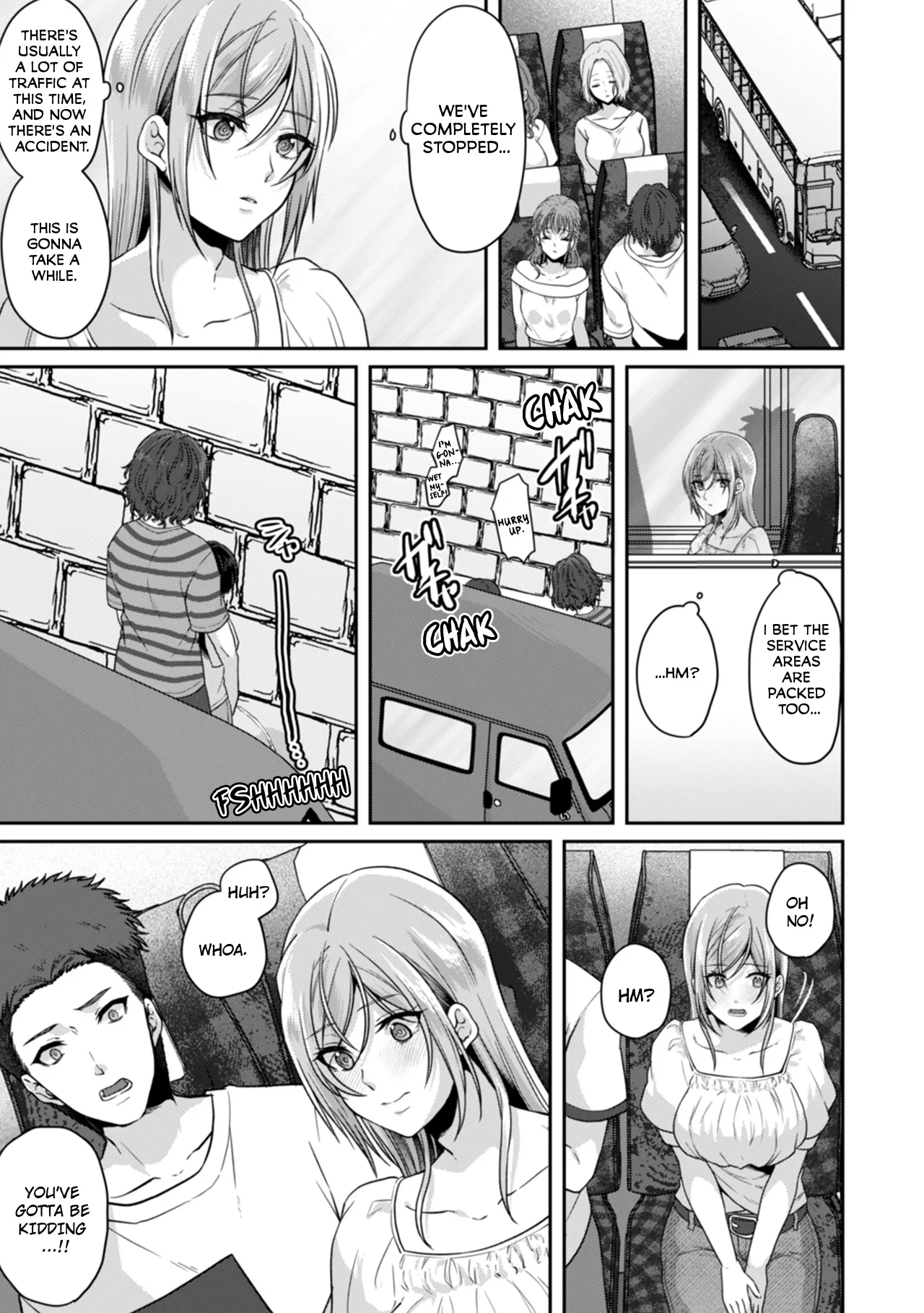 Manin Densha de Shikkin Sunzen!? Chikan Danshi no Ijiwaru na Yubi de Ikasare Tsuzuketa OL | Almost Pissing on a Crowded Train?! #1-16 page 281 - big breasts chastity belt hentai manga - read online free