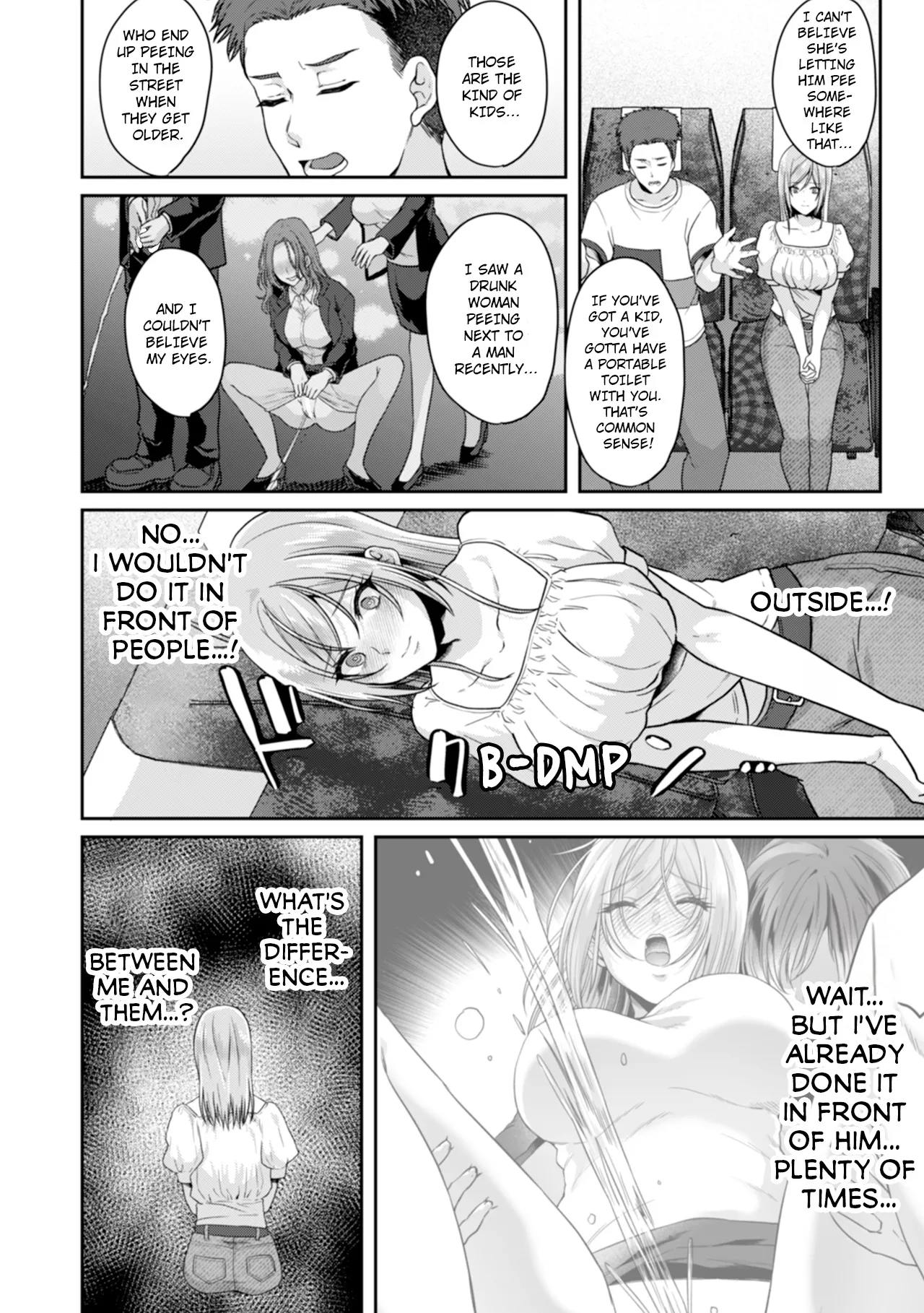 Manin Densha de Shikkin Sunzen!? Chikan Danshi no Ijiwaru na Yubi de Ikasare Tsuzuketa OL | Almost Pissing on a Crowded Train?! #1-16 page 282 - big breasts chastity belt hentai manga - read online free