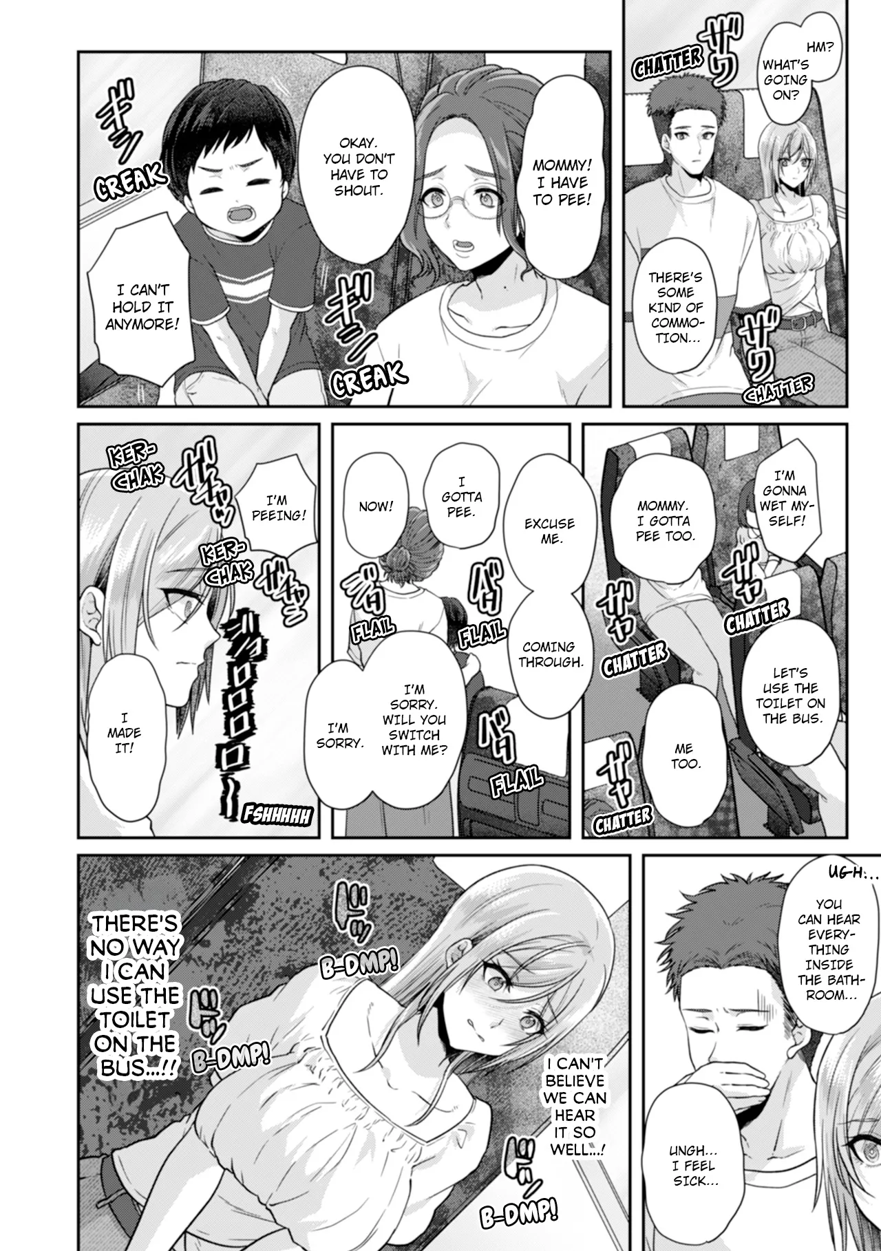 Manin Densha de Shikkin Sunzen!? Chikan Danshi no Ijiwaru na Yubi de Ikasare Tsuzuketa OL | Almost Pissing on a Crowded Train?! #1-16 page 284 - full censorship big breasts hentai manga - read online free