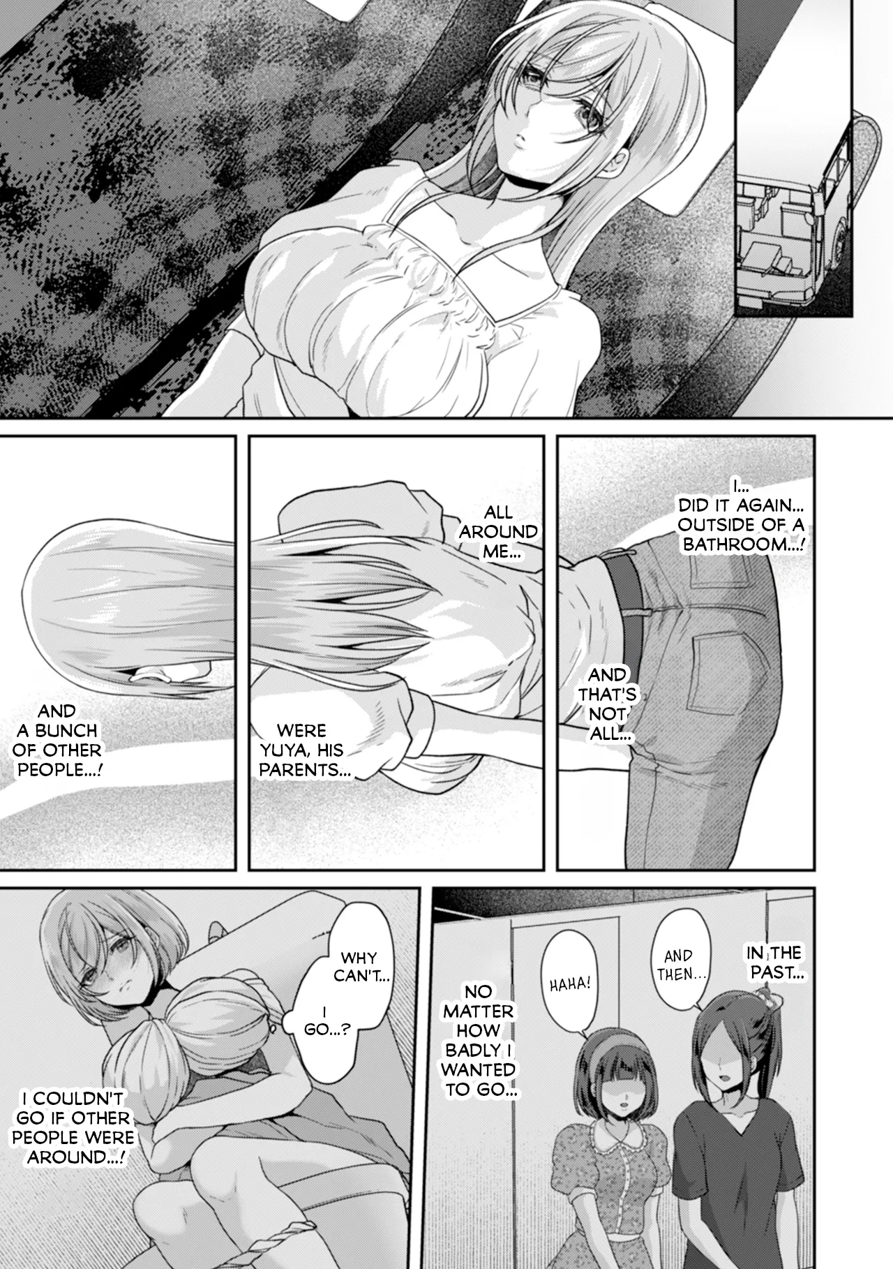 Manin Densha de Shikkin Sunzen!? Chikan Danshi no Ijiwaru na Yubi de Ikasare Tsuzuketa OL | Almost Pissing on a Crowded Train?! #1-16 page 305 - big breasts chastity belt hentai manga - read online free