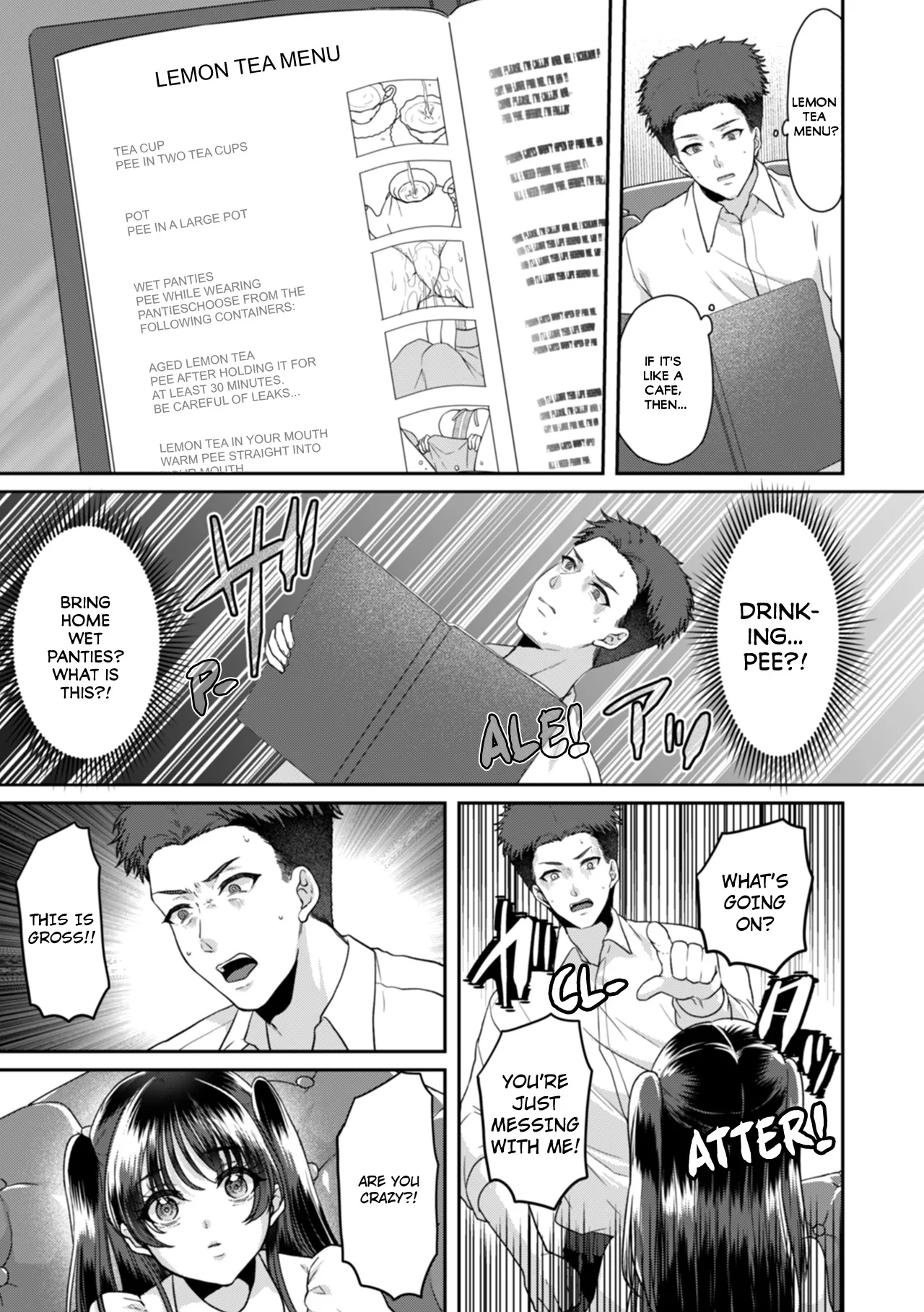 Manin Densha de Shikkin Sunzen!? Chikan Danshi no Ijiwaru na Yubi de Ikasare Tsuzuketa OL | Almost Pissing on a Crowded Train?! #1-16 page 329 - big breasts chastity belt hentai manga - read online free