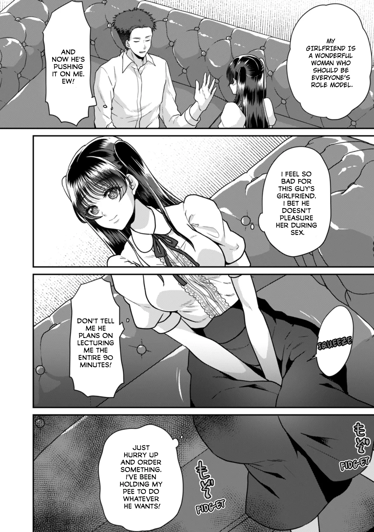 Manin Densha de Shikkin Sunzen!? Chikan Danshi no Ijiwaru na Yubi de Ikasare Tsuzuketa OL | Almost Pissing on a Crowded Train?! #1-16 page 331 - big breasts chastity belt hentai manga - read online free