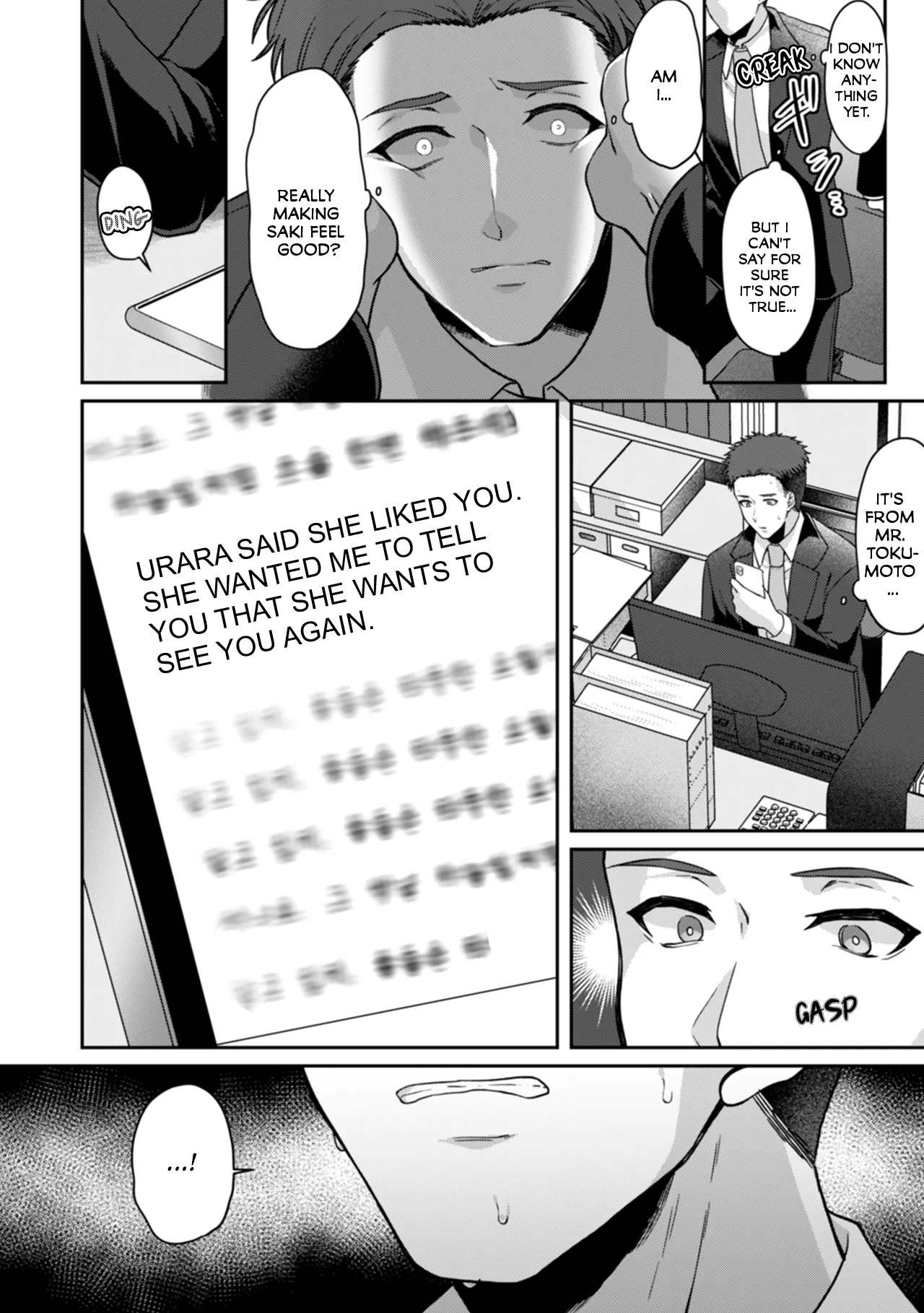 Manin Densha de Shikkin Sunzen!? Chikan Danshi no Ijiwaru na Yubi de Ikasare Tsuzuketa OL | Almost Pissing on a Crowded Train?! #1-16 page 361 - big breasts chastity belt hentai manga - read online free