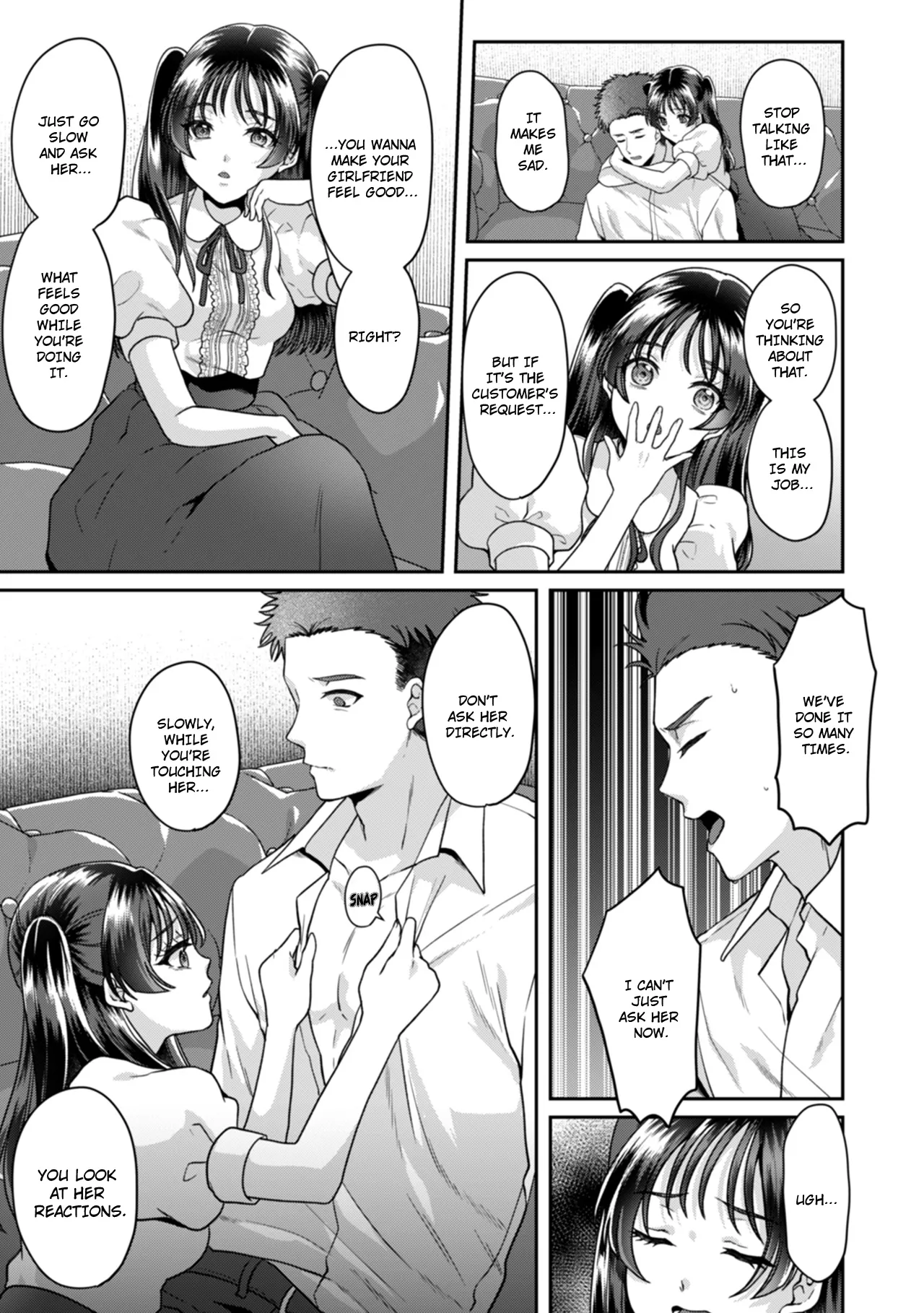 Manin Densha de Shikkin Sunzen!? Chikan Danshi no Ijiwaru na Yubi de Ikasare Tsuzuketa OL | Almost Pissing on a Crowded Train?! #1-16 page 370 - big breasts chastity belt hentai manga - read online free