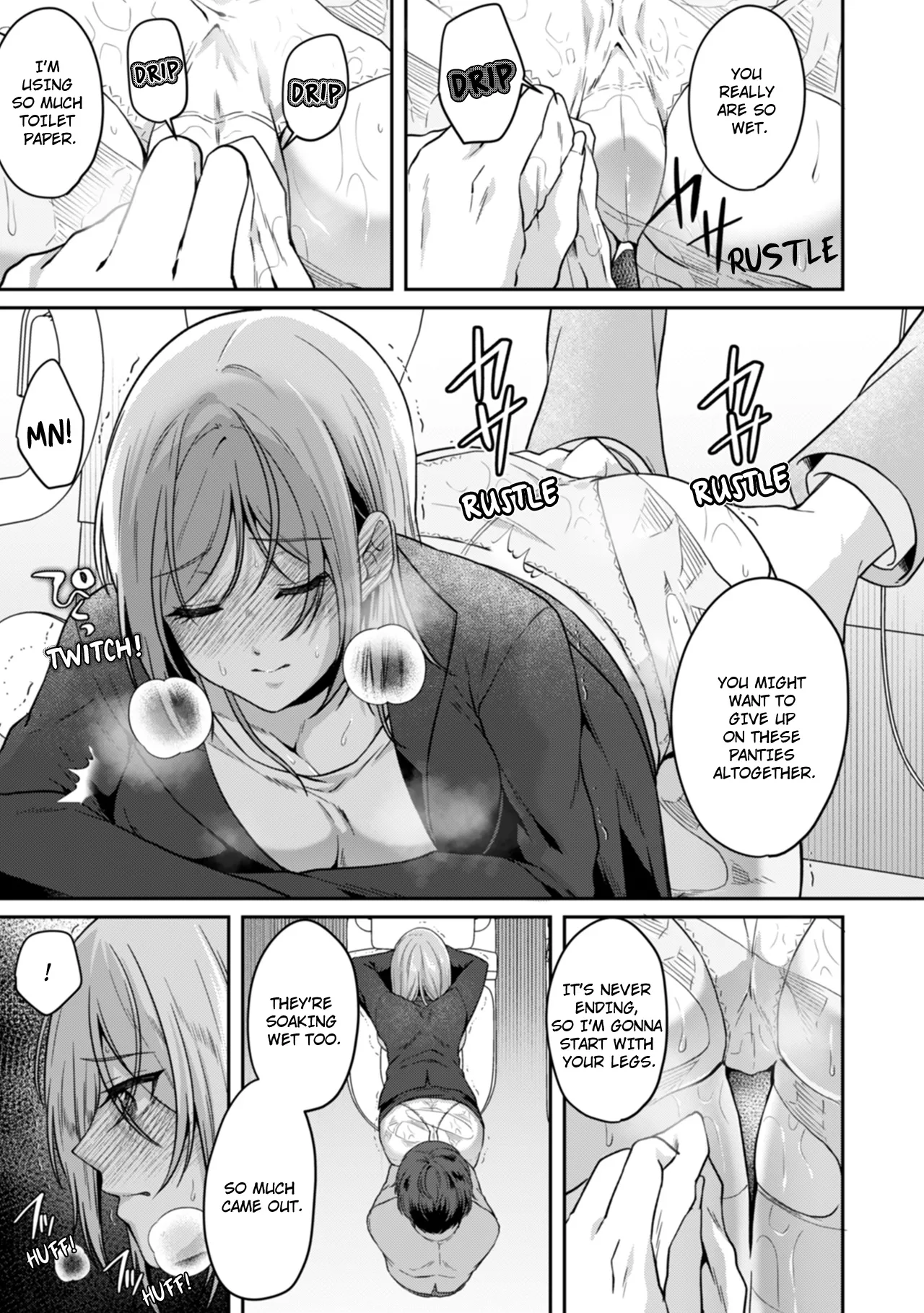 Manin Densha de Shikkin Sunzen!? Chikan Danshi no Ijiwaru na Yubi de Ikasare Tsuzuketa OL | Almost Pissing on a Crowded Train?! #1-16 page 38 - big breasts chastity belt hentai manga - read online free