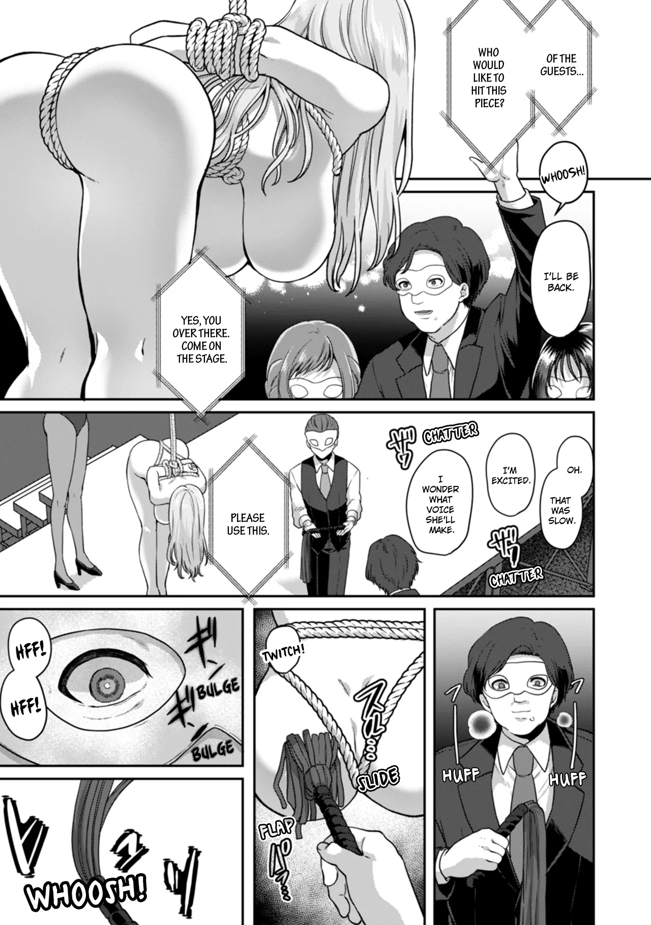 Manin Densha de Shikkin Sunzen!? Chikan Danshi no Ijiwaru na Yubi de Ikasare Tsuzuketa OL | Almost Pissing on a Crowded Train?! #1-16 page 389 - big breasts chastity belt hentai manga - read online free