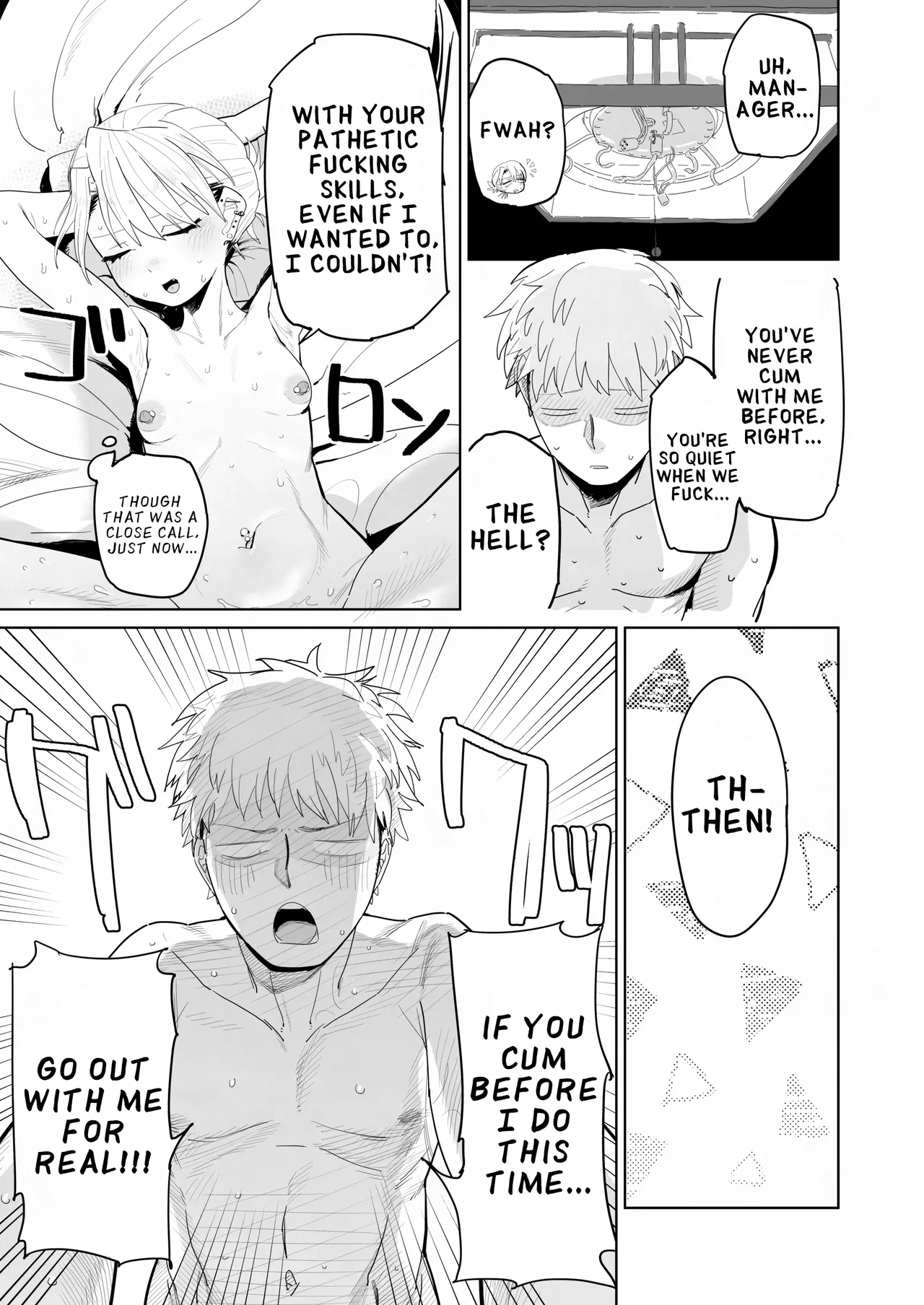 Tenchou ga Etchi na Koto to Hikikae ni Kyuryou o Kezuri ni Kuru !! | My Manager Docks My Pay In Exchange for Sexual Favors!!! page 30 original parody - handjob leg lock hentai manga - read online free