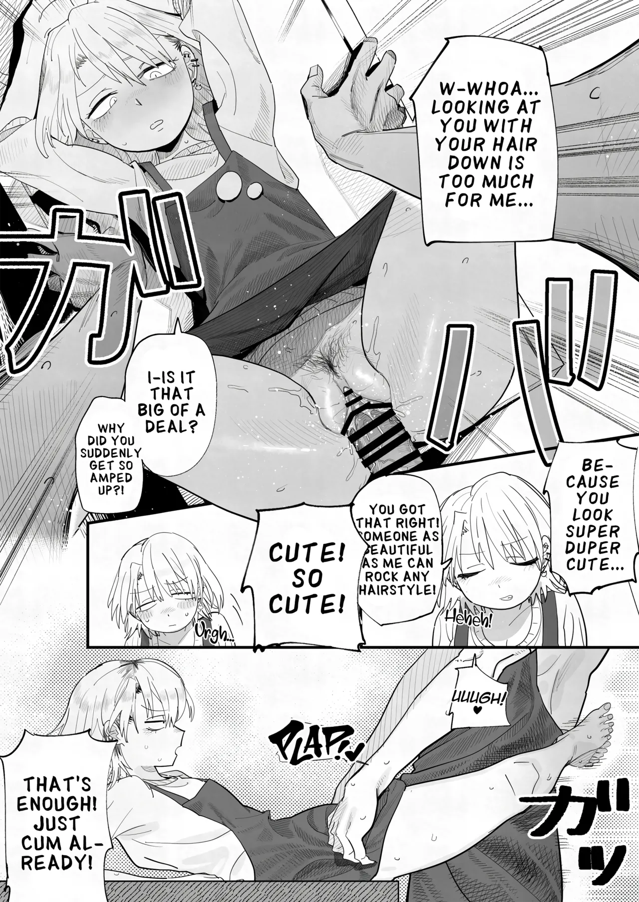Tenchou ga Ecchi na Koto to Hikikae ni Kyuryou o Kezuri ni Kuru!! | My Manager Docks My Pay In Exchange for Sexual Favors!!! page 21 original parody - handjob leg lock hentai manga - read online free