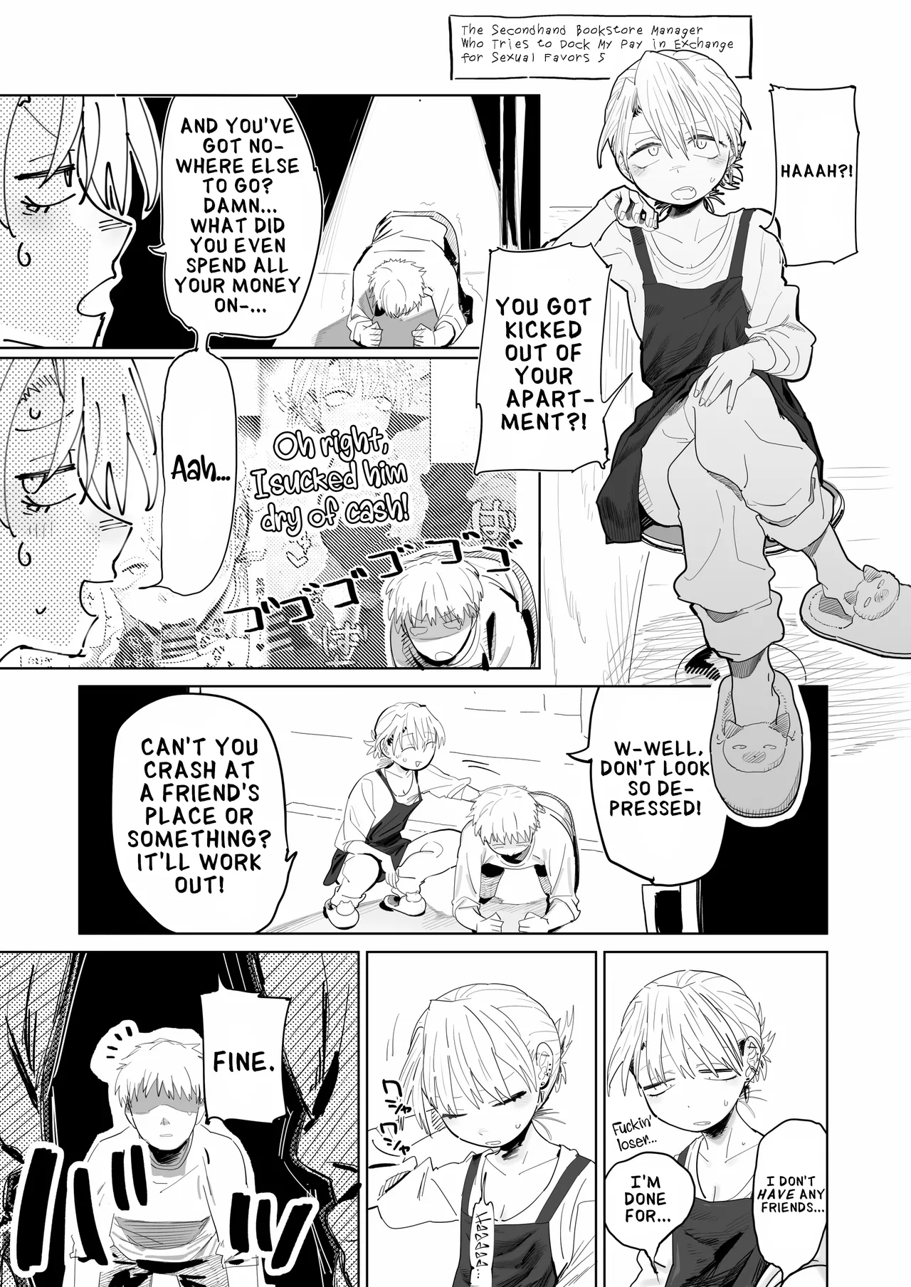 Tenchou ga Ecchi na Koto to Hikikae ni Kyuryou o Kezuri ni Kuru!! | My Manager Docks My Pay In Exchange for Sexual Favors!!! page 23 original parody - handjob leg lock hentai manga - read online free